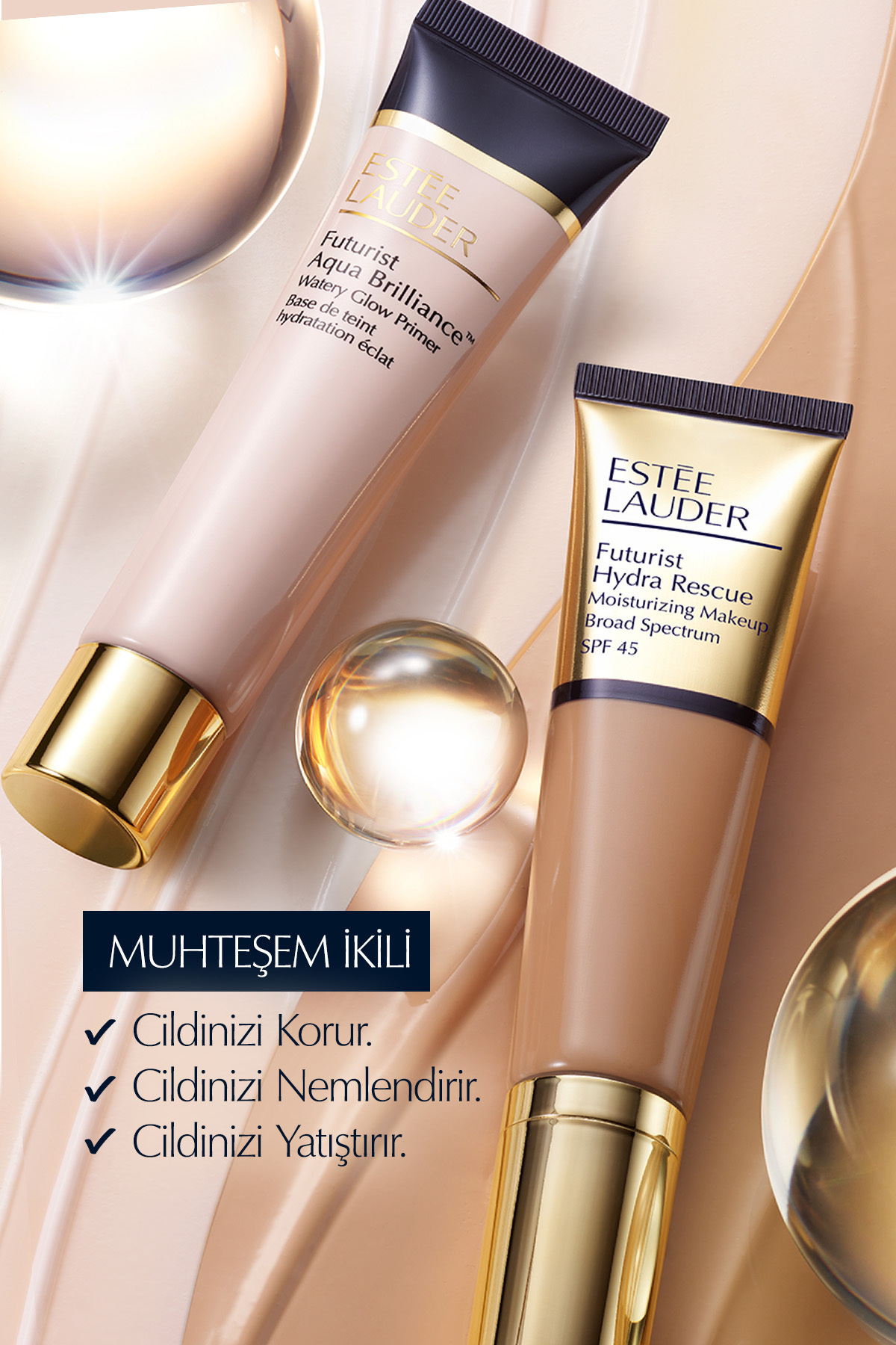 هیدرا ریسکیو SPF 45 رنگ 2W1 داون کیون1470 استی لادر Estee Lauder