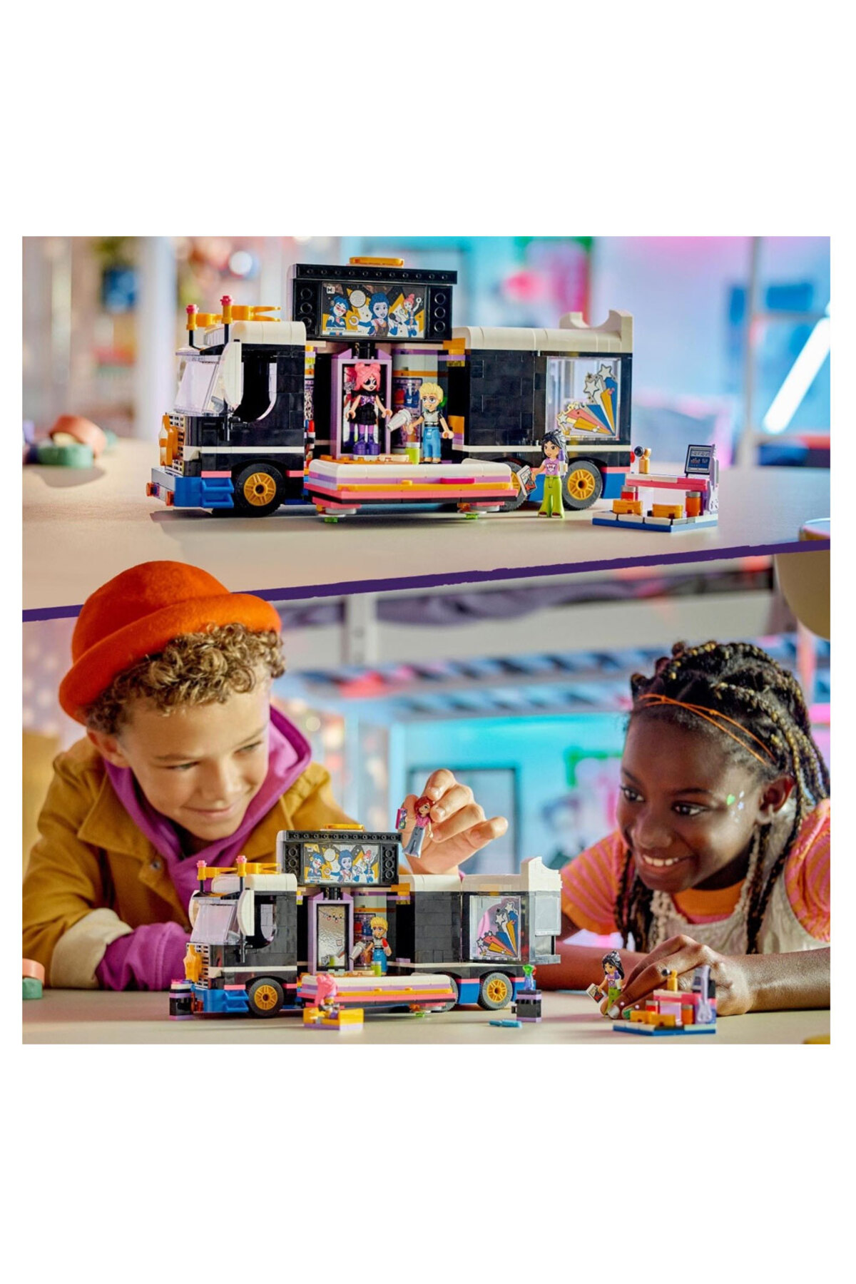 لگو دوستان POP STAR MUSIC TOUR BUS 42619 اورجینال LEGO