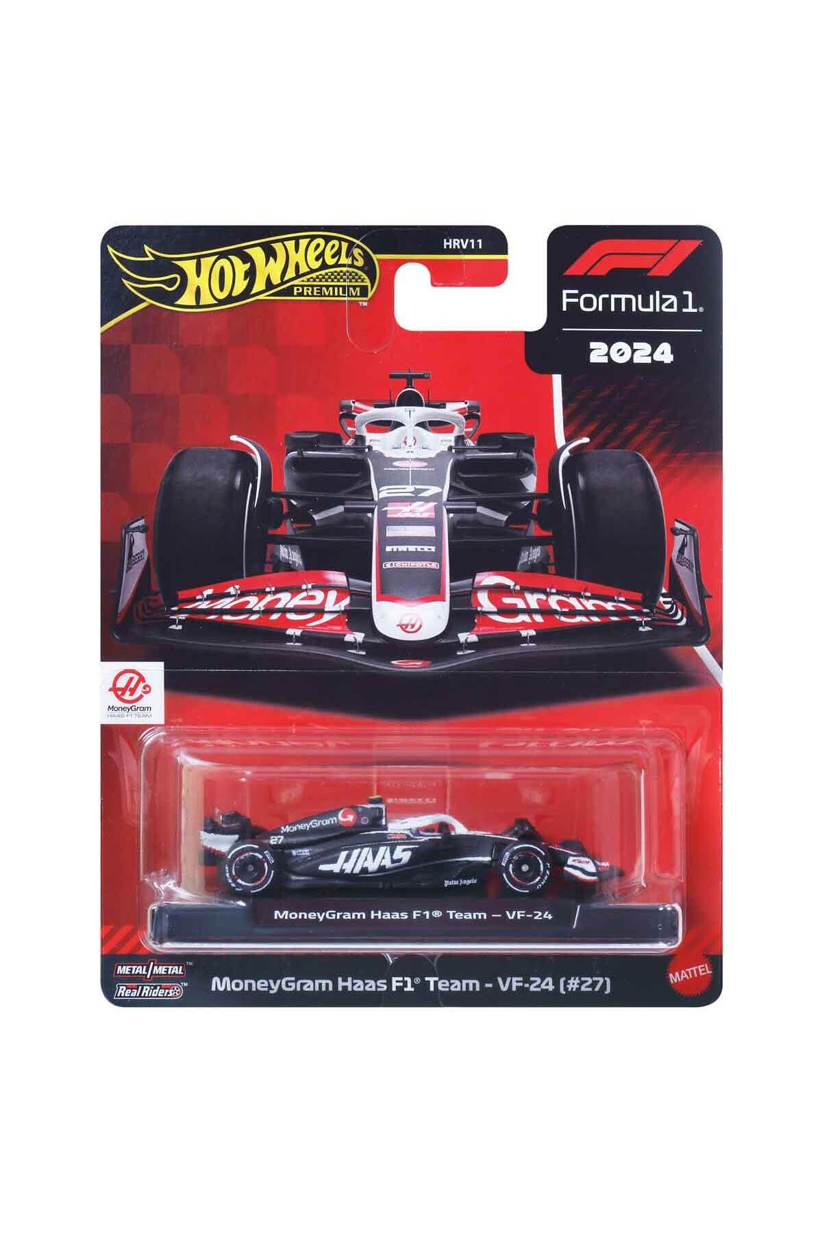 ماشین اسباب بازی PREMIUM FORMULA 1 HRV11 JBM22 MONEYGRAM HAAS F1 TEAM – VF 24 27 از ترکیه HOT WHEELS