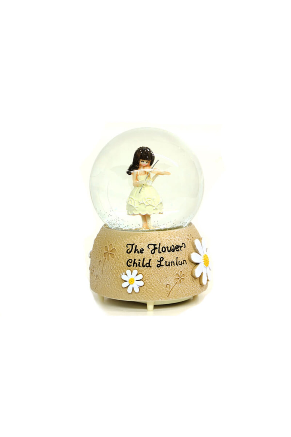 گوی برفی دختر دیزی در حال نواختن ویولن SNOW GLOBE با اسپری و چراغ موسیقی از ترکیه Genel Markalar