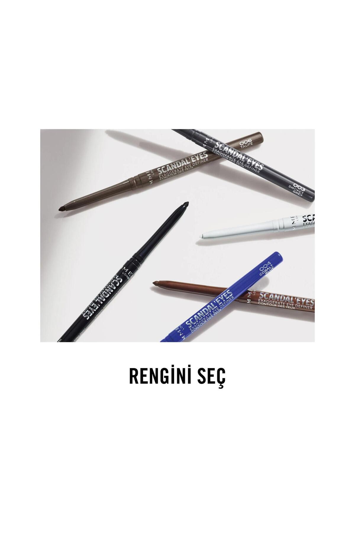خط چشم رنگی چندرنگ مدل Scandal'eyes Exaggerate Definer 006 ریمل لندن Rimmel London