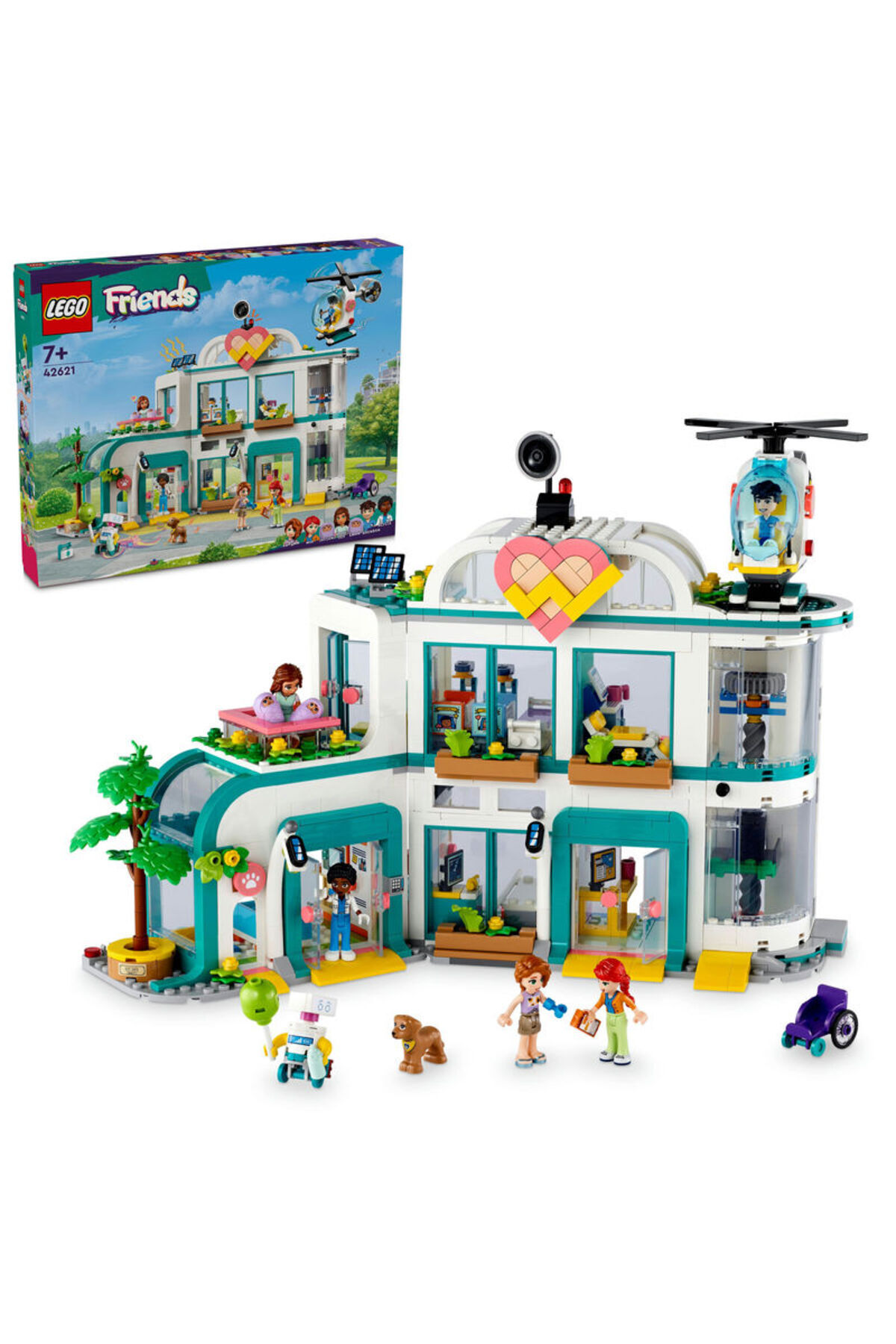 LEGO بیمارستان شهر دوستان Heartlake 42621 مجموعه ساخت و ساز برای 7 سال و بالاتر (1045 قطعه)