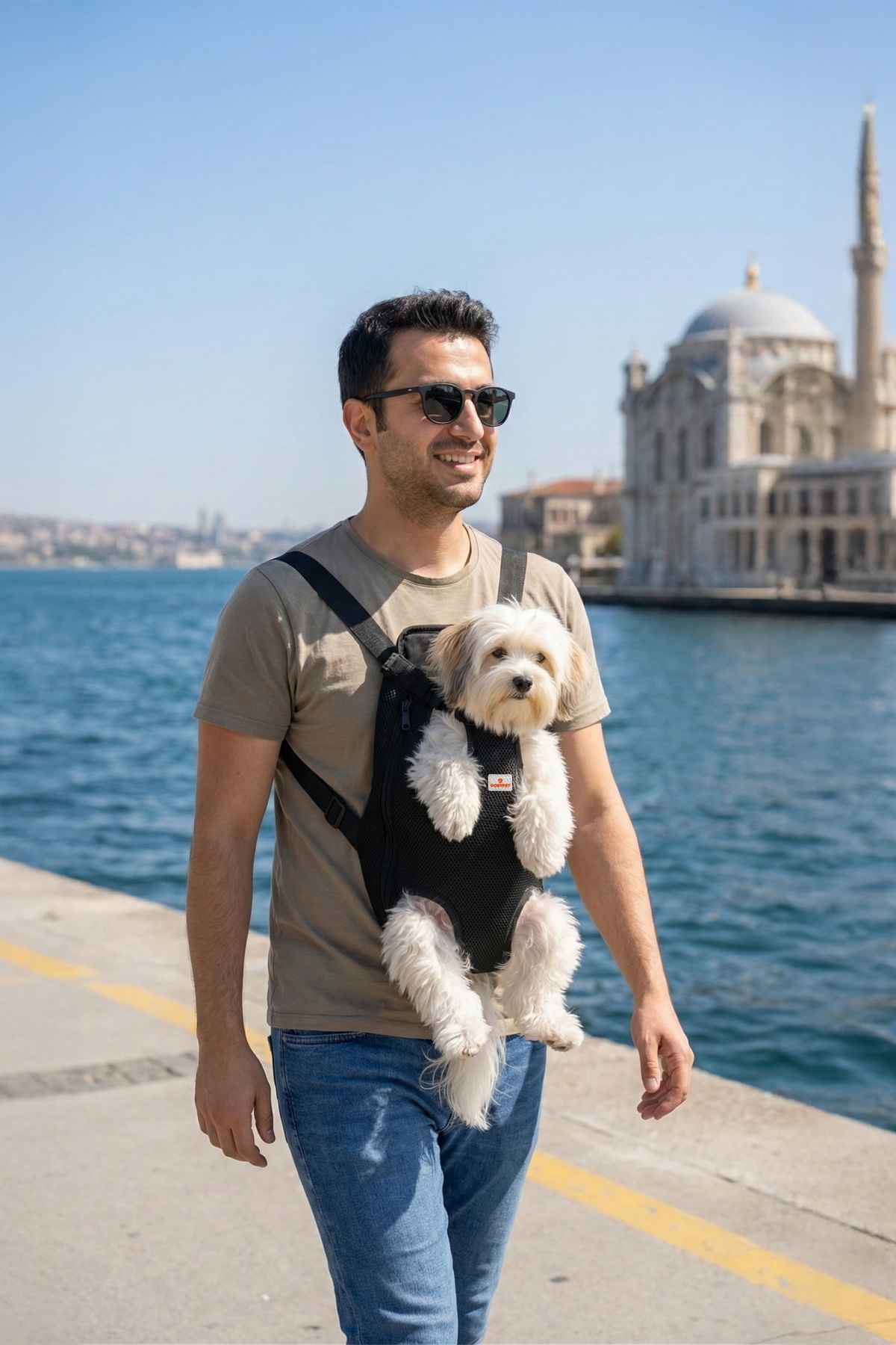 آغوشی حمل گربه و سگ گوبی‌پت GOBYPET سایز M، مدل 005976 چندرنگ