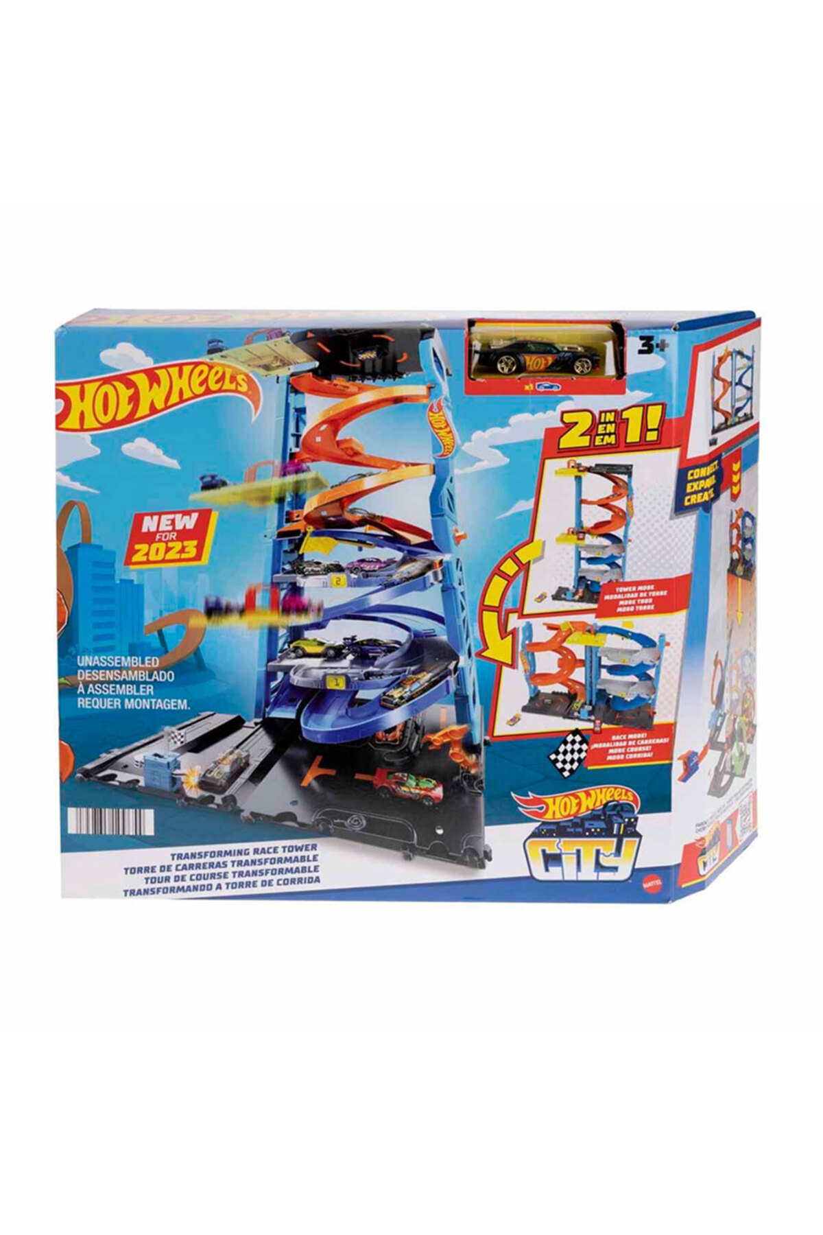 ماشین اسباب بازی برج مسابقه هیجان انگیز 2 HKX43 HOT WHEELS