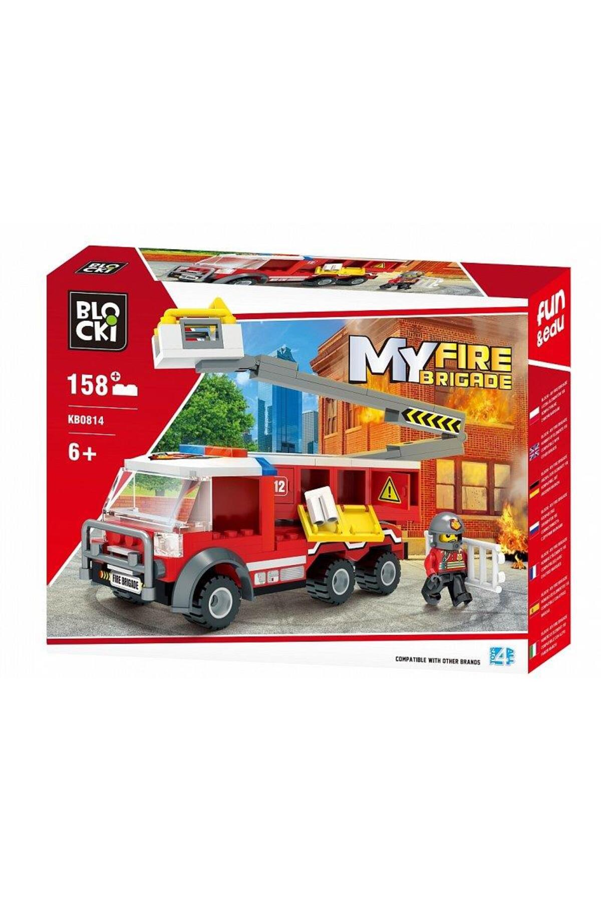 لگو و اسباب بازی های ساخت محور نجات آسانسور BLOCKI MYFIREBRIGADE آتش نشانی KB0814 از ترکیه ToysAll