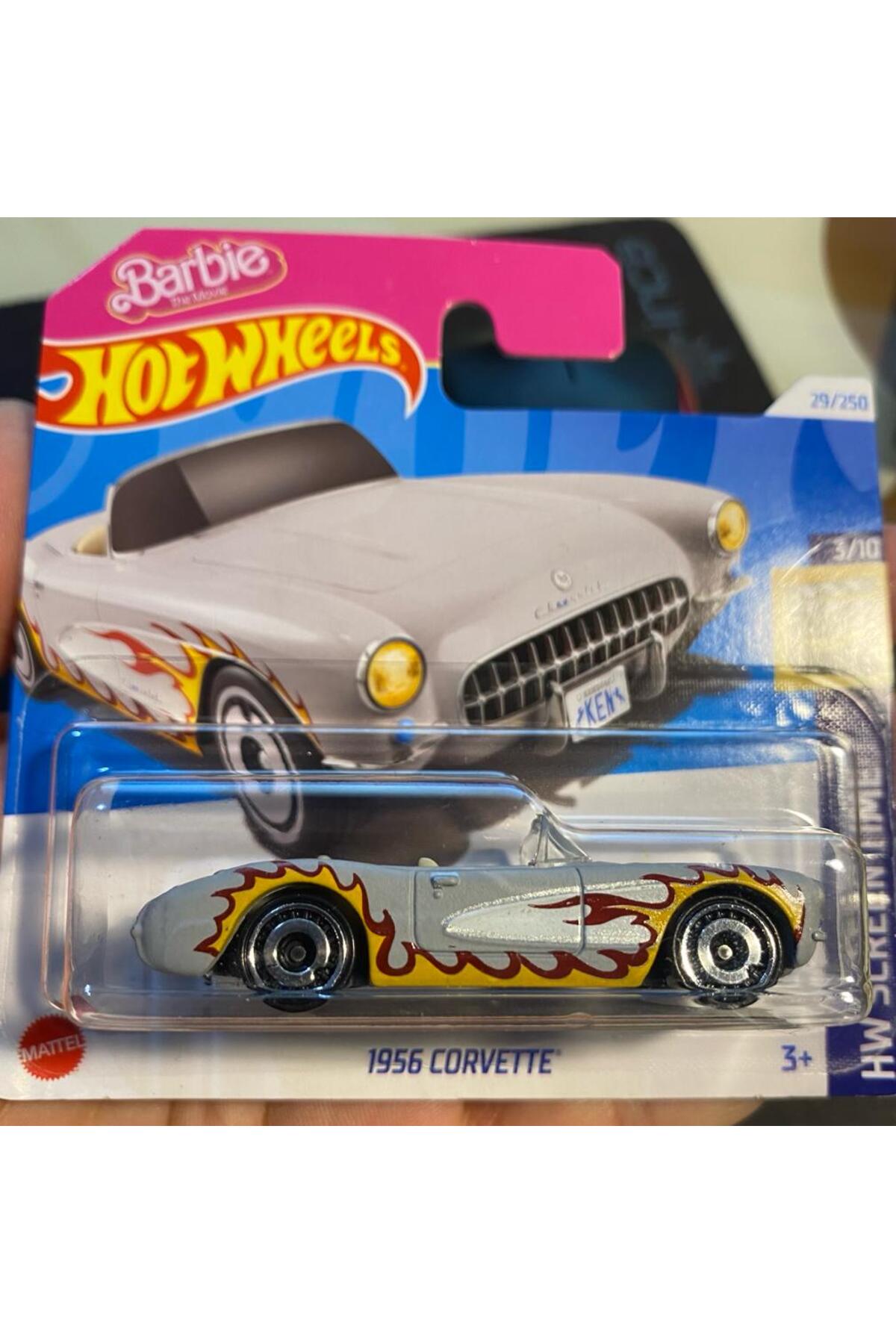 ماشین اسباب بازی های تک 1956 CORVETTE BARBIE MODEL HOT WHEELS