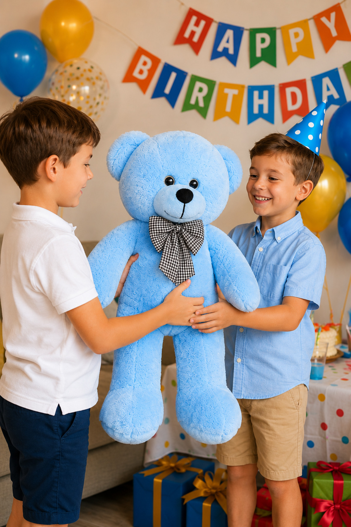 اسباب بازی های پشمی لگوش TOY50 خرس عروسکی مخملی 90 هدیه Özgüner Oyuncak