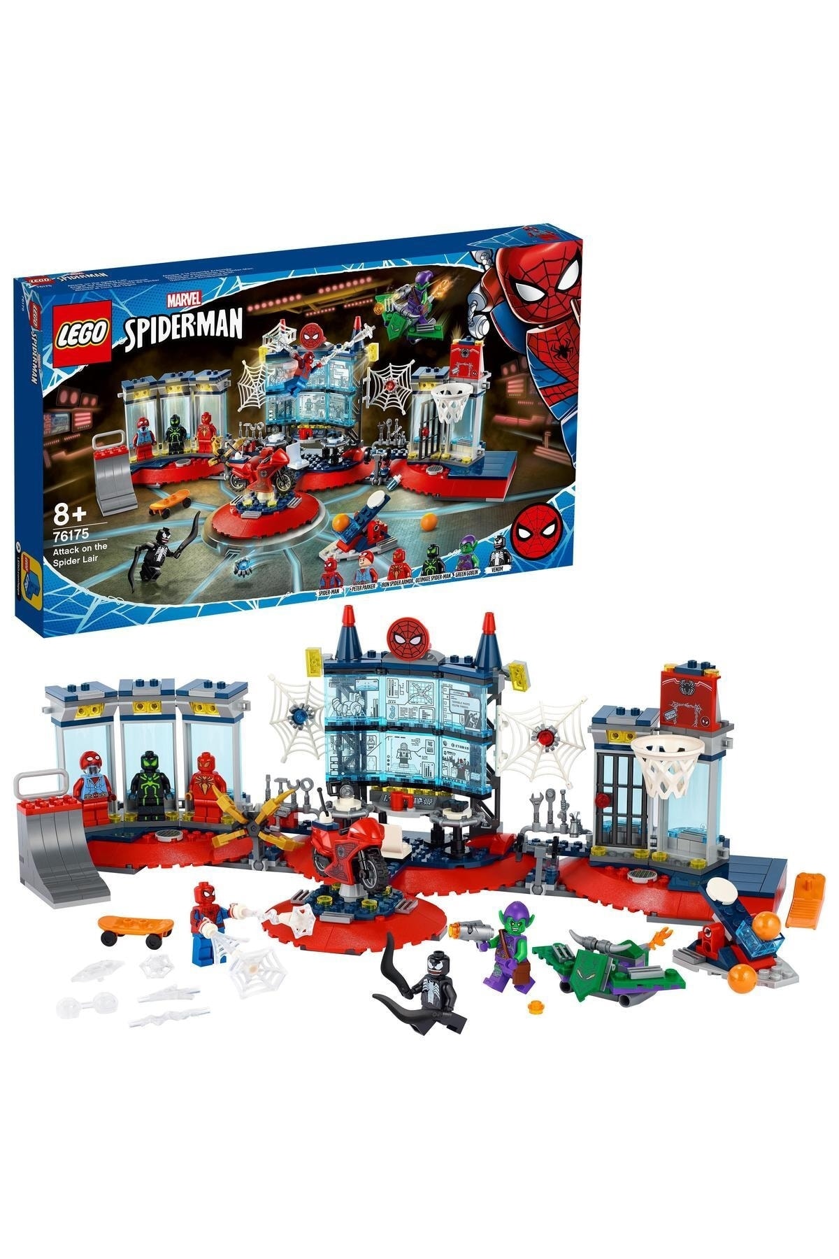 بازی های رومیزی MARVEL SPIDER MAN ATTACK ON THE SPIDER'S NEST 76175 اسباب ساخت و ساز کلکسیونی 466 قطعه اورجینال LEGO