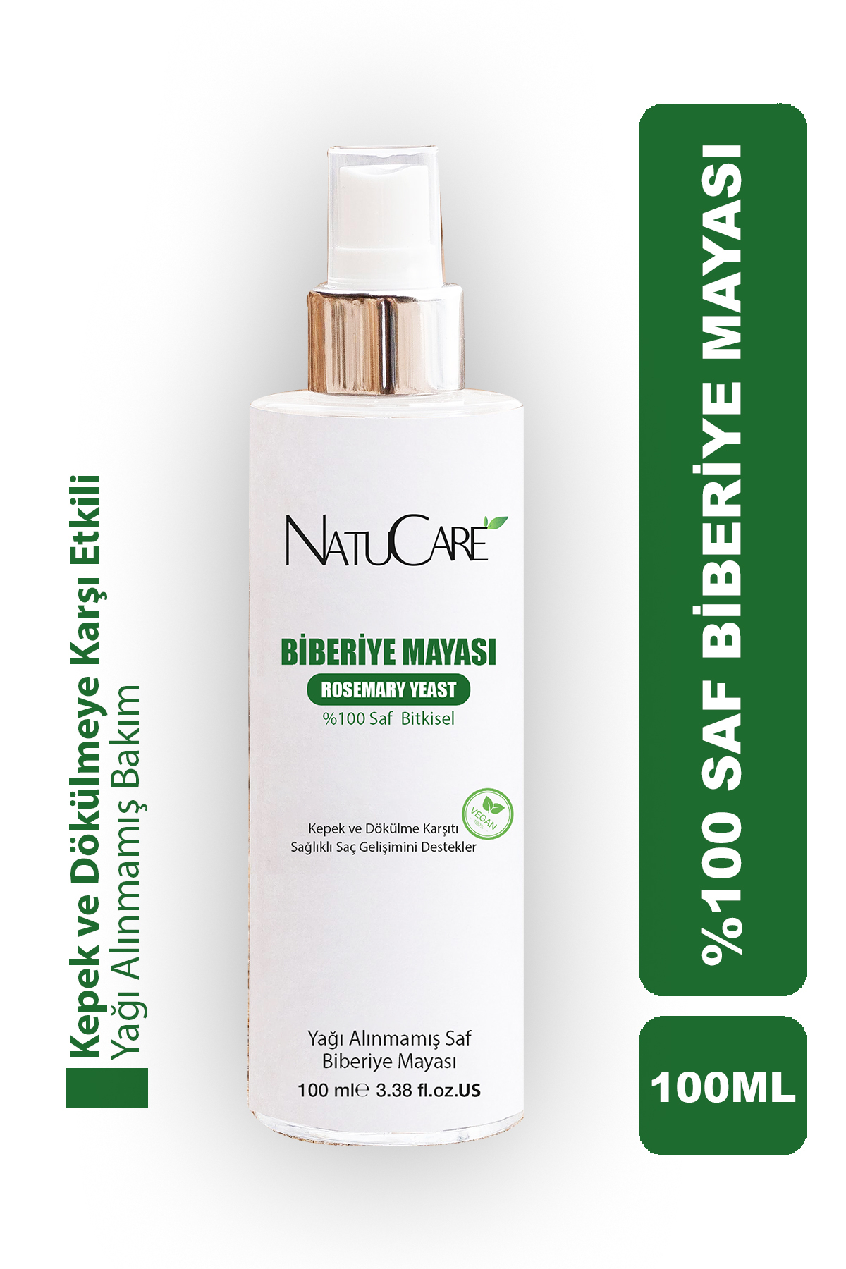 تونیک مو ضد شوره NatuCare ، ۱۰۰٪ مخمر رزماری خالص، ۱۰۰ میلی لیتر