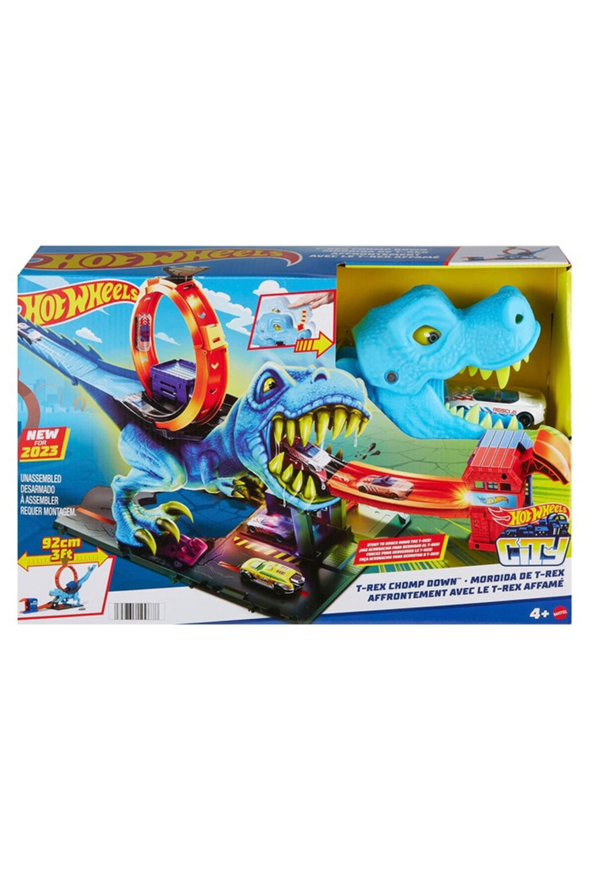 ماشین اسباب بازی ست مبارزه با دایناسورهای HOT WHEELS HOT WHEELS