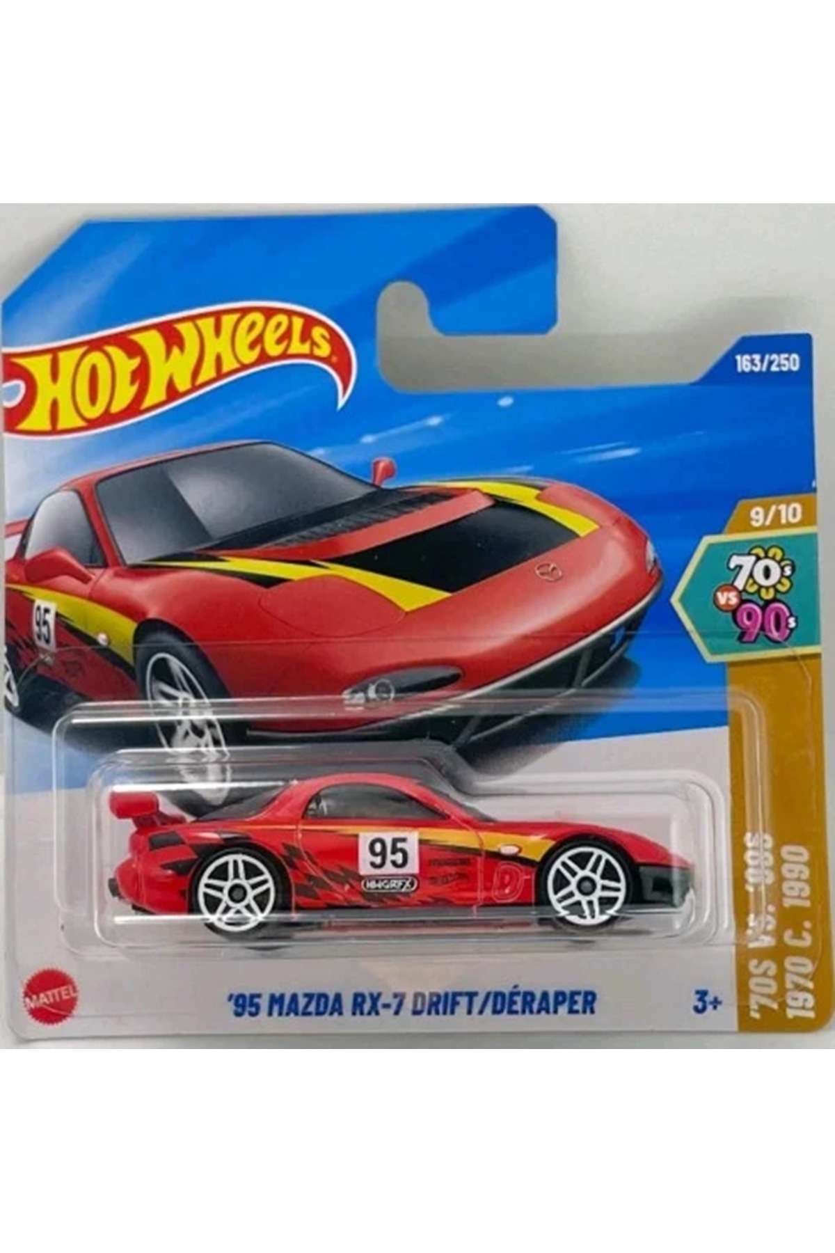 ماشین اسباب بازی های تک 95 مزدا RX 7 دریفت JBB57 از ترکیه HOT WHEELS