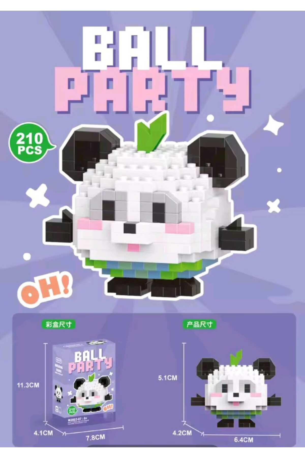 لگو و اسباب بازی های ساخت محور آجر MINI PANDA LEGO – ساختمانی کلکسیونی آموزشی از ترکیه BTİCARET