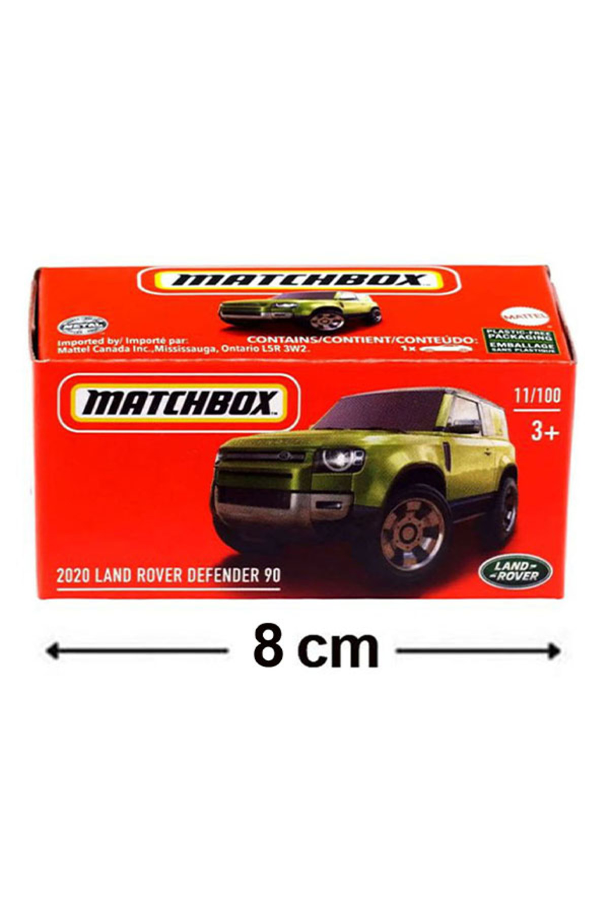 ماشین اسباب بازی جعبه کبریت 2020 LAND ROVER DEFENDER 90 GREEN 1 64 2021 CASE از ترکیه HOT WHEELS