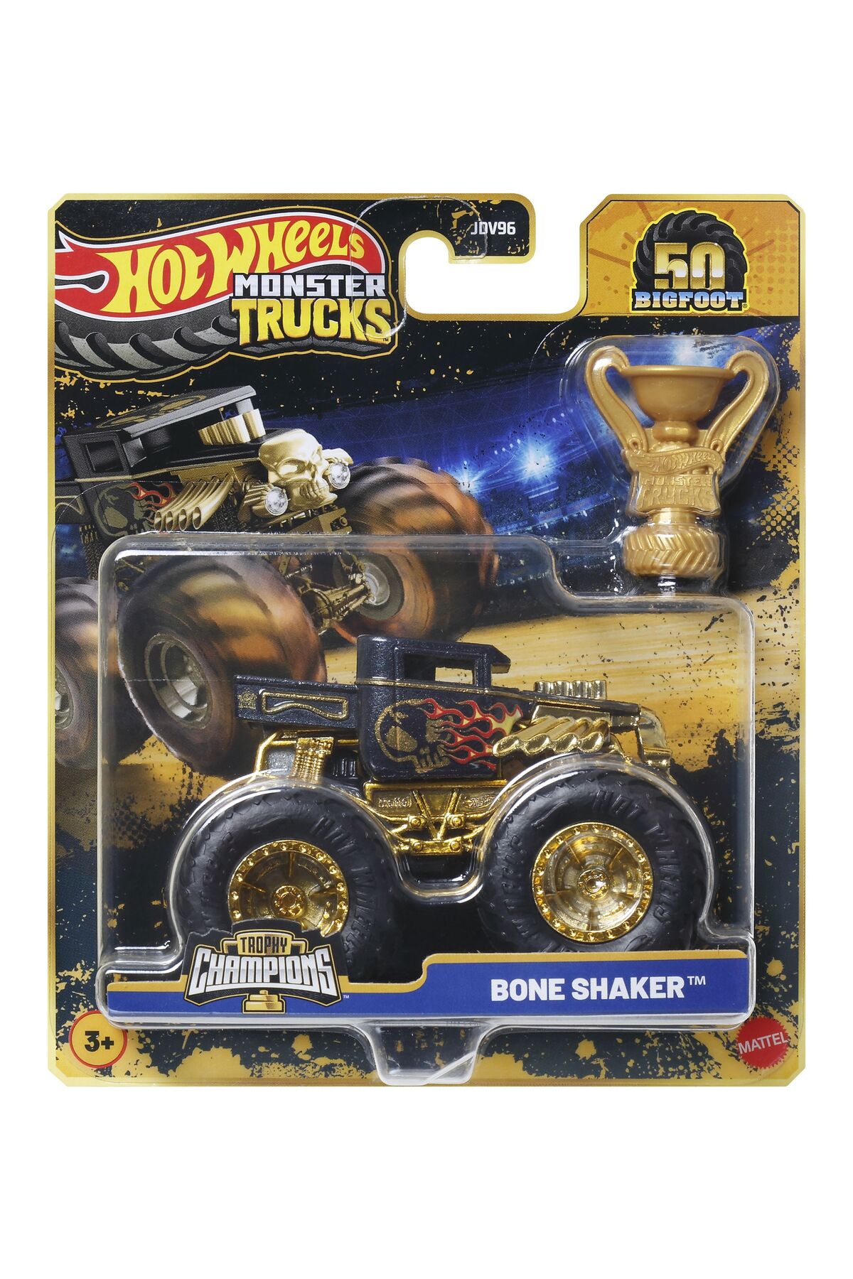 ماشین اسباب بازی ® کامیون های هیولا BIGFOOT TROPHY CHAMPIONS SINGLE CARS | JDV96 هات ویلز اورجینال HOT WHEELS