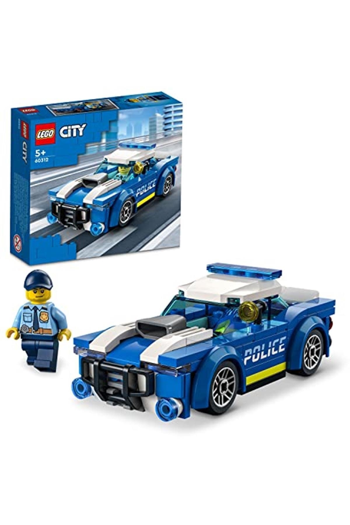 اسباب بازی های آموزشی ® CITY POLICE CAR 60312 مجموعه ساخت طراحی شده برای کودکان 5 سال و بالاتر 94 PA اورجینال LEGO