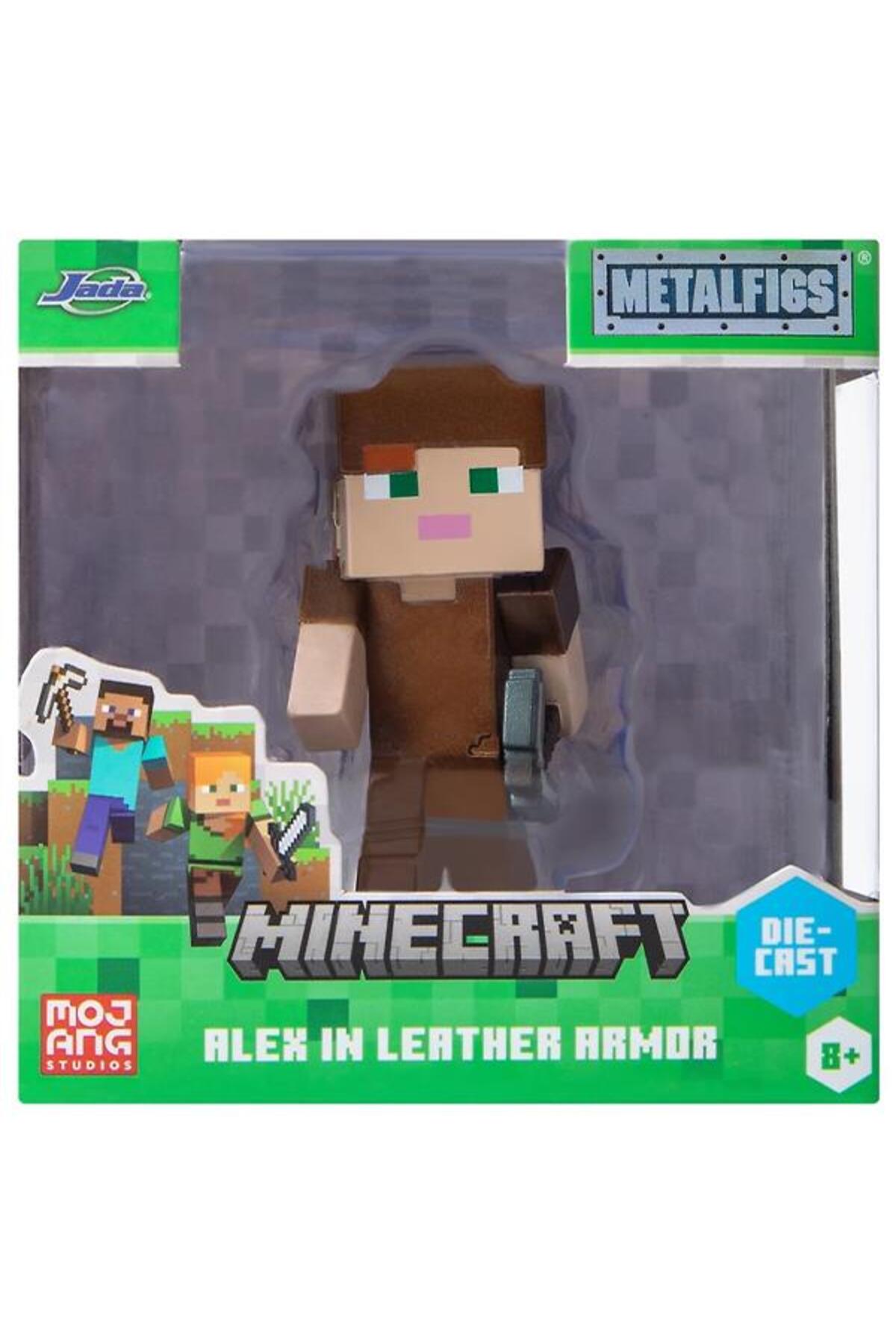 اسباب بازی های فیگور شخصیت الکس تک MINECRAFT METAL در زره چرمی Jada