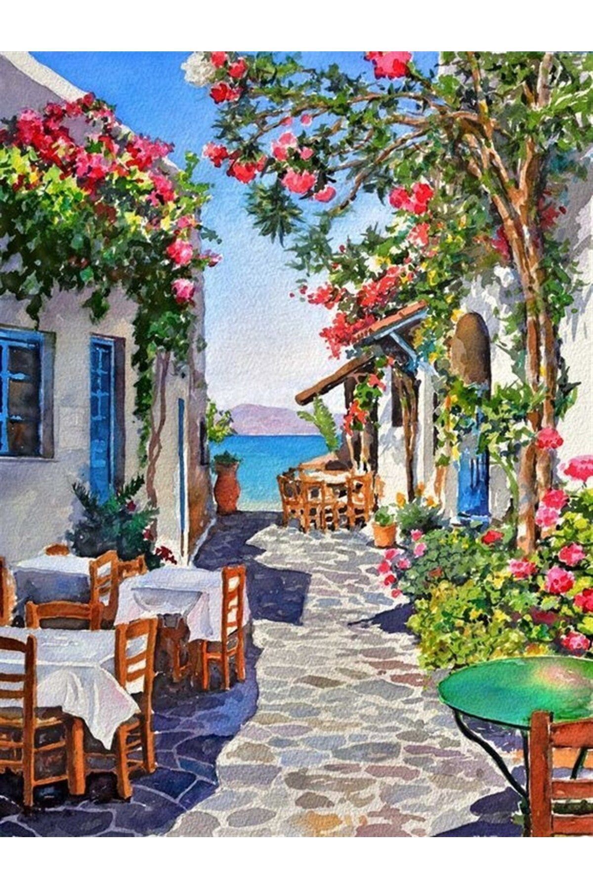 پازل نقاشی موزاییک الماس قهوه ای تابستانی 41X53 سانتی متر MARCEL SANAT