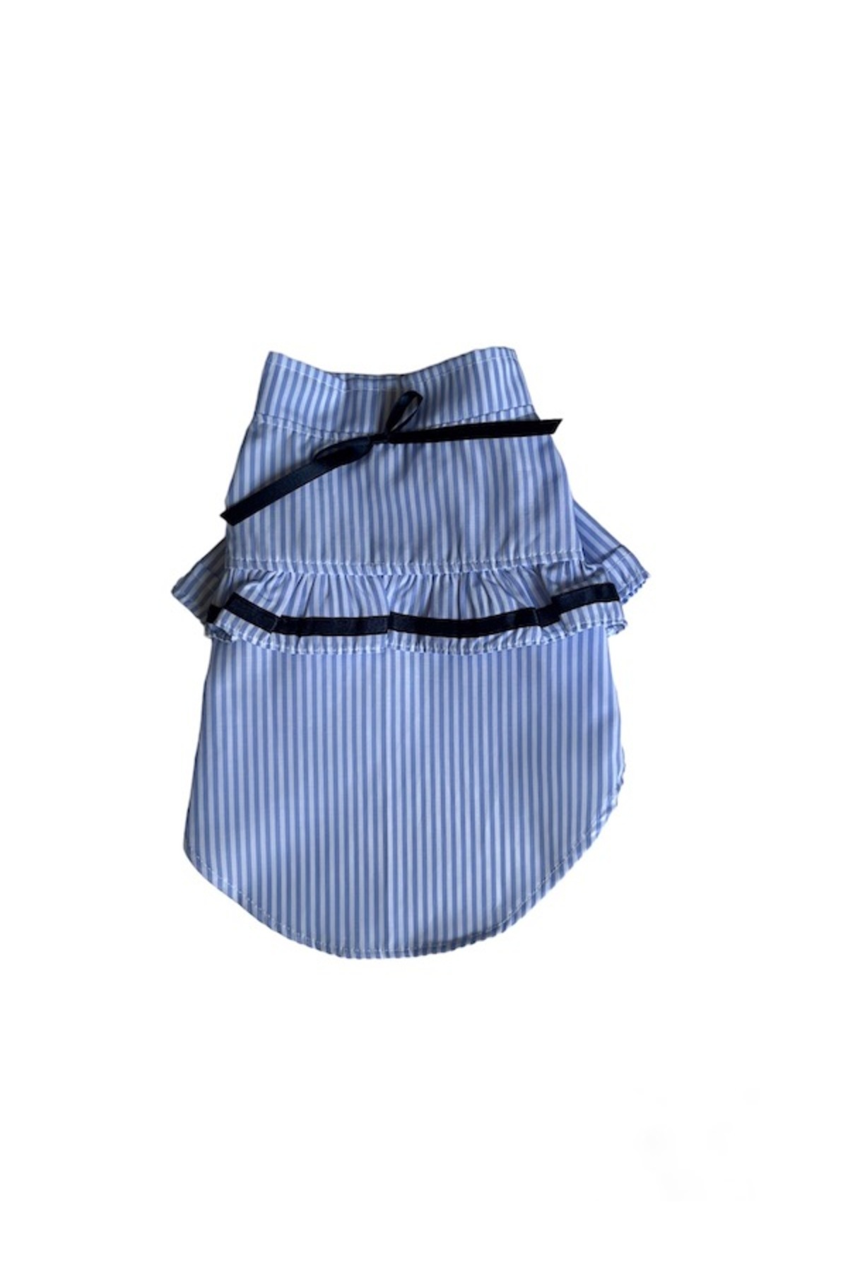 پیراهن پاپلین راه‌راه آبی گربه و سگ میس دیزی پت بوتیک Miss Daisy Pet Boutique، مدل MDCPG01