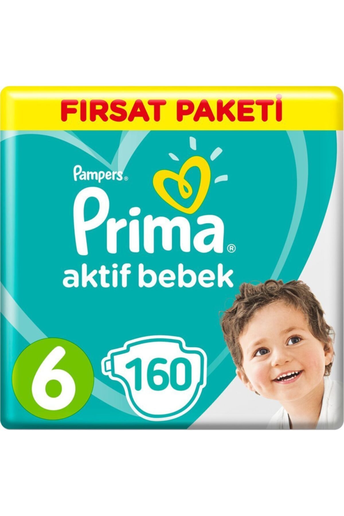 پوشک بچه ACTIVE BABY 6 سایز 13 18 کیلوگرم 4×40 160 عدد اورجینال Prima