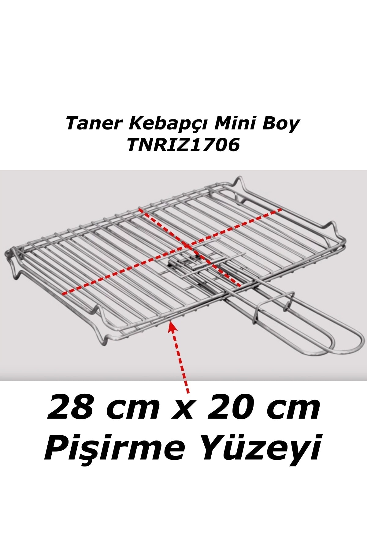 گریل برقی کباب شاپ پز دو سیم سایز کوچک قرمز اورجینال Taner