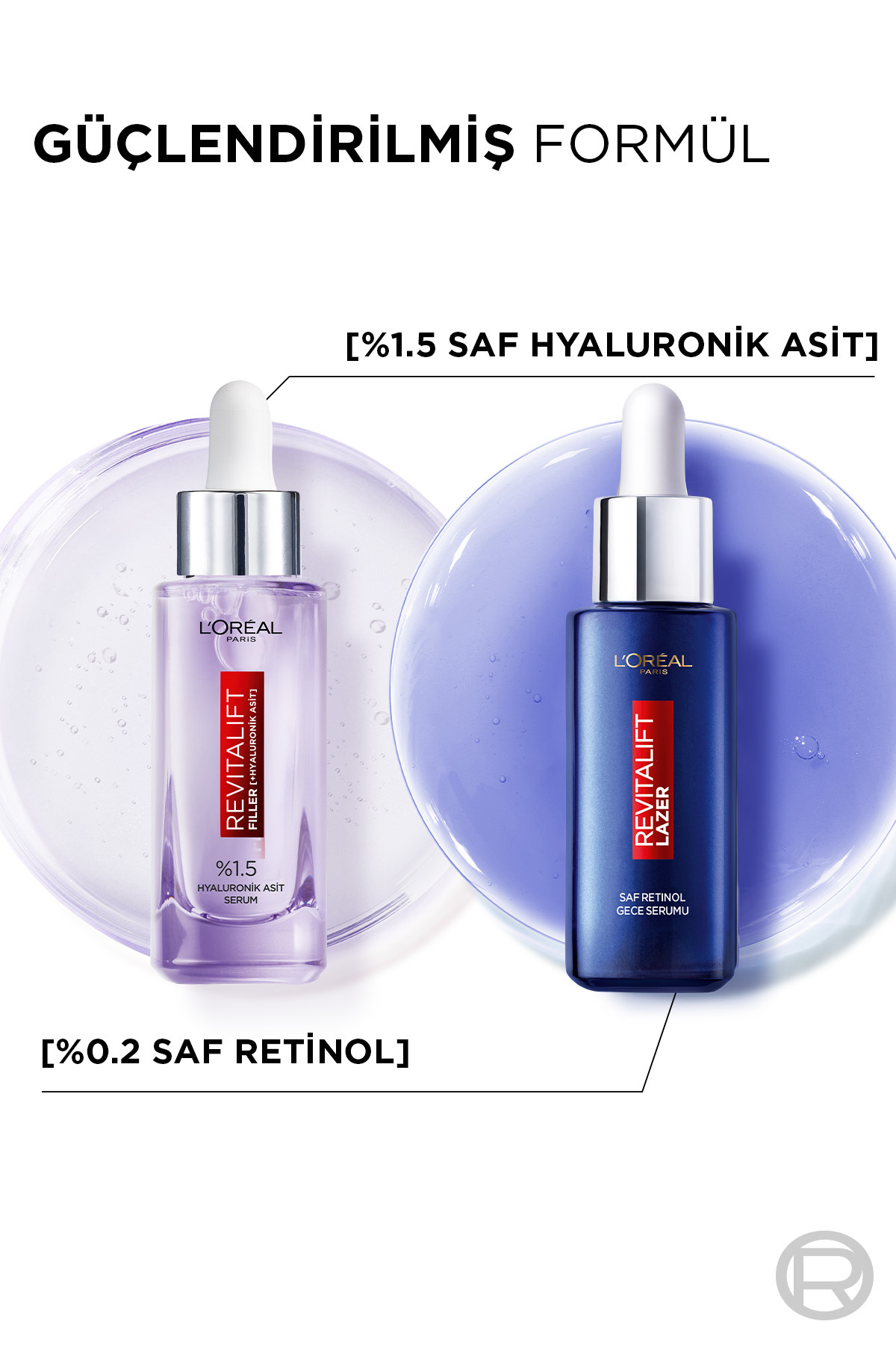 سرم پوست لورئال پاریس احیاء فیله های 30 میل و شبکیه خالص L'Oreal Paris