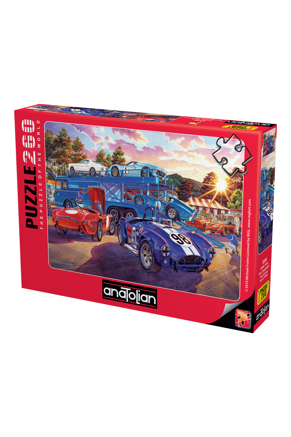 پازل اره منبت کاری مویی 260 XL PIECE RACING CAR 3330 Anatolian Puzzle
