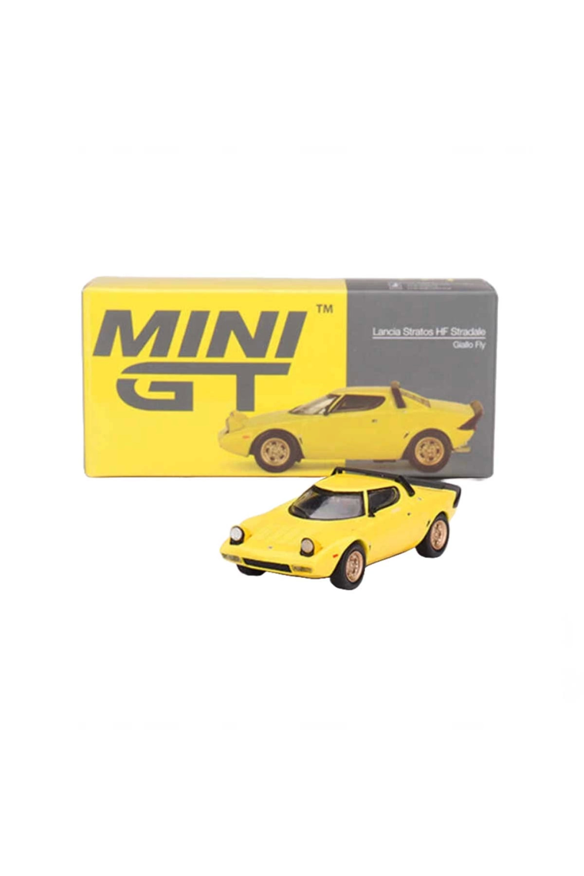 مدل خودرو MINI GT 1 64 LANCIA STRATOS HF STRADALE GIALLO FLY اورجینال NW NessiWorld