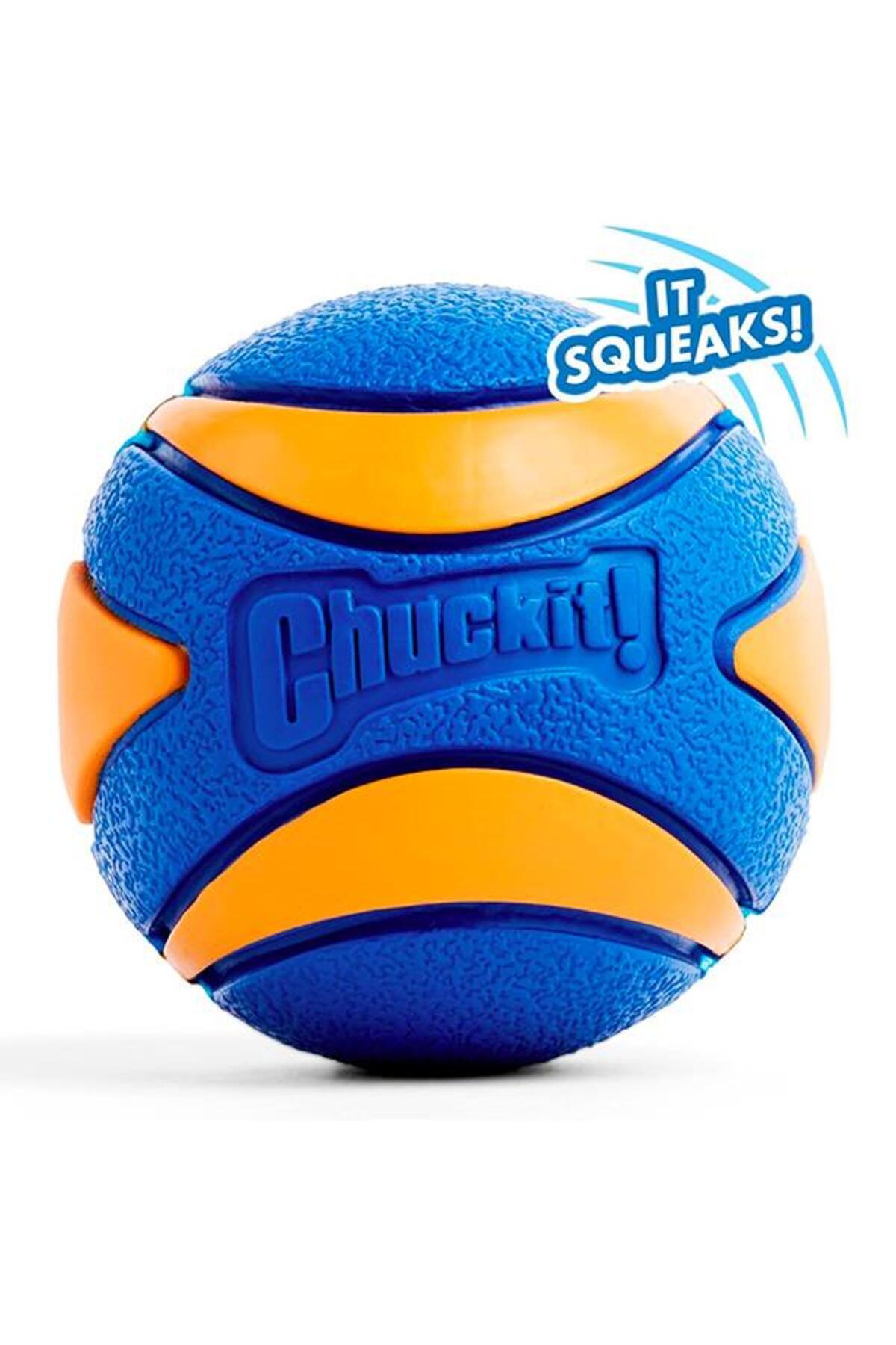 توپ بازی صدادار سگ چاکیت Chuckit Ultra Squeaker، سایز XL، نارنجی