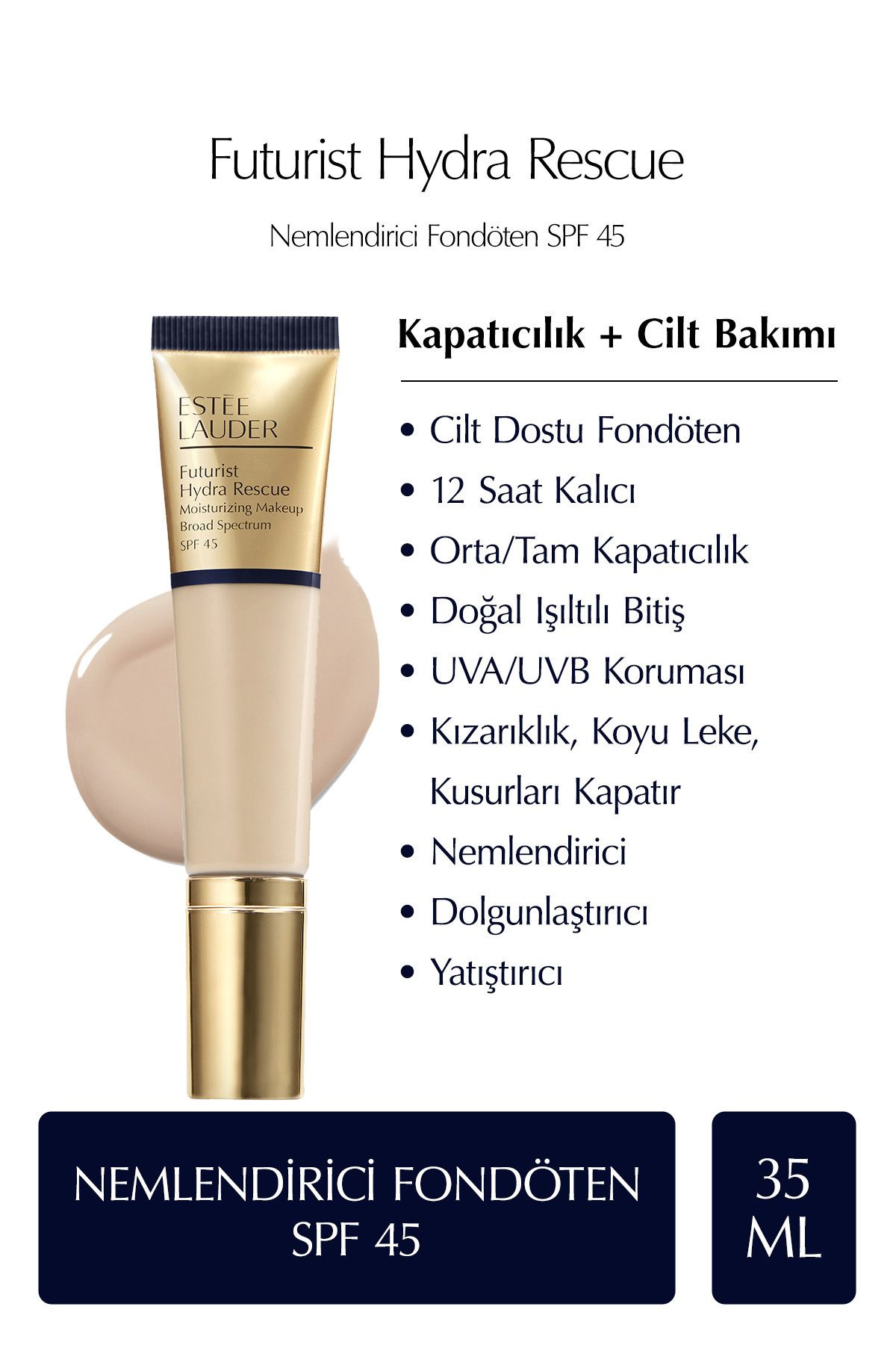 هیدراته آینده نگر SPF 45 رنگ: 1W1 بون استی لادر Estee Lauder