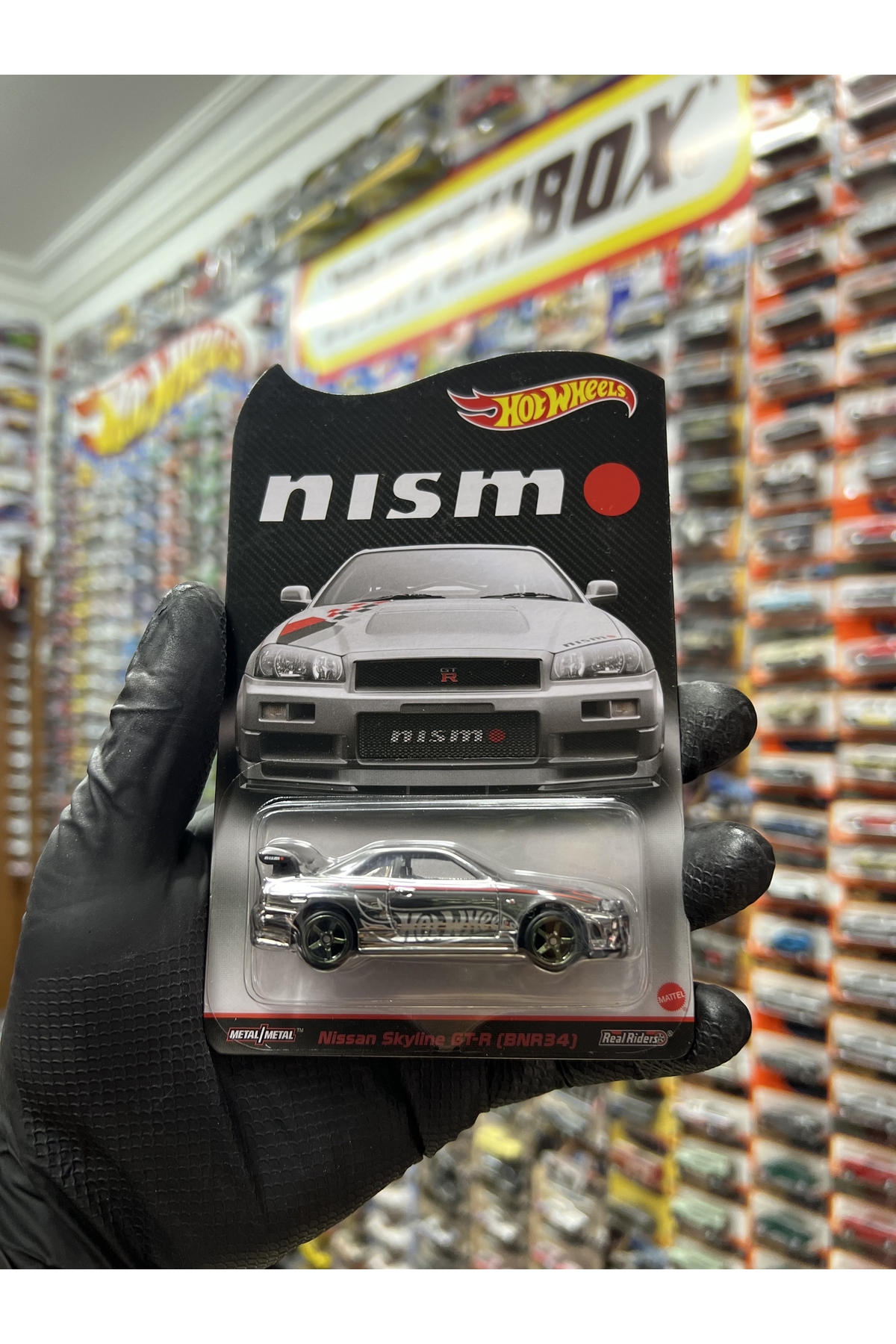 ماشین اسباب بازی NISSAN SKYLINE GT R BNR 34 RLC LIMITED EDI. 1.64 هات ویلز اورجینال HOT WHEELS