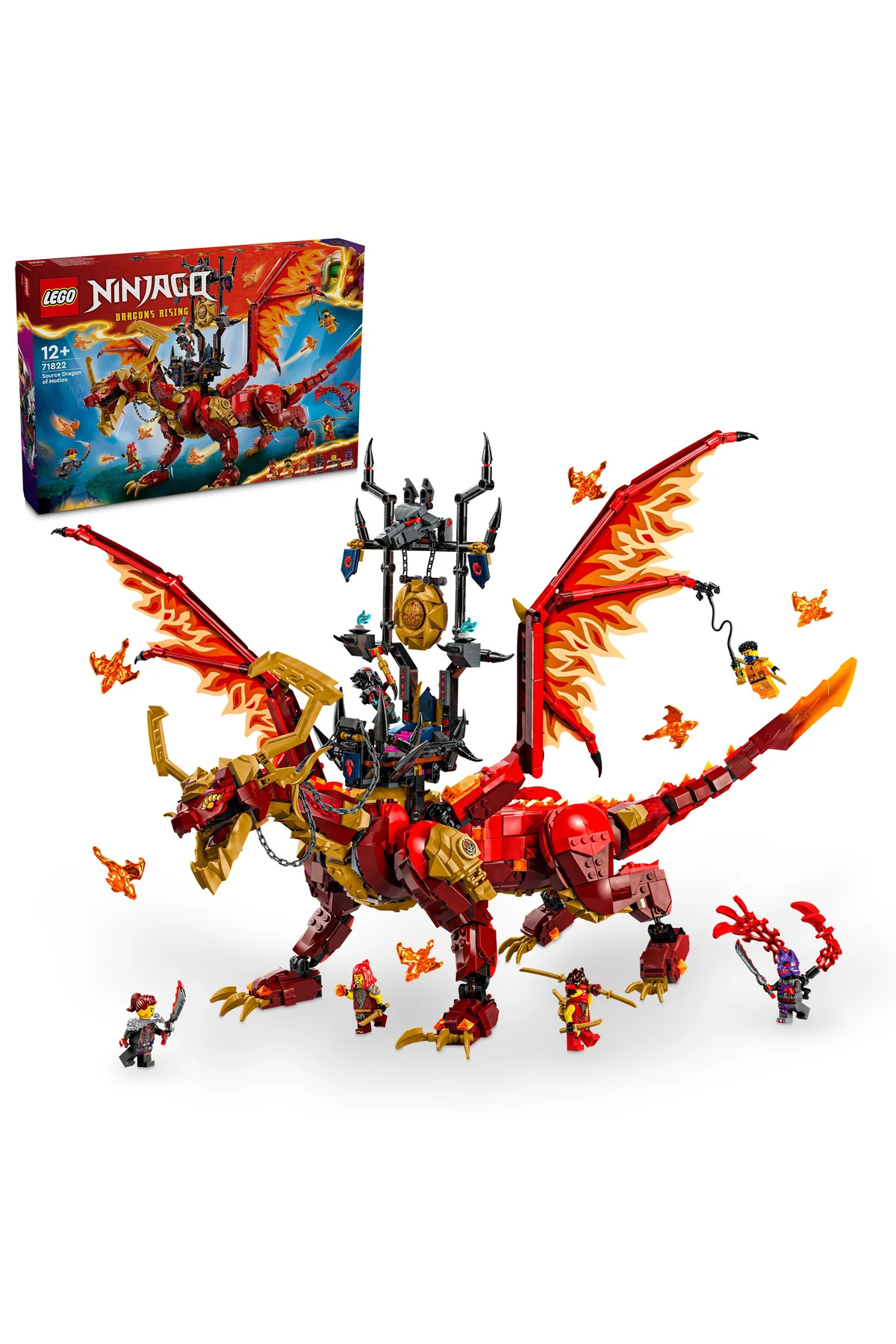 لگو و اسباب بازی های ساخت محور ® NINJAGO® MOTION WELDING DRAGON 71822 – مجموعه سازه خلاقانه برای 12+ 1716P اورجینال LEGO