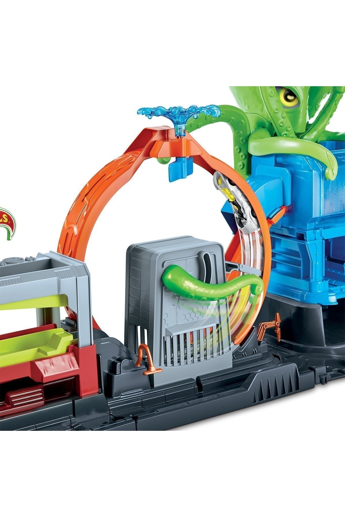 ست بازی GTT96 با مجموعه شستشوی اتومبیل OCTOPUS +4 سن هات ویلز اورجینال HOT WHEELS