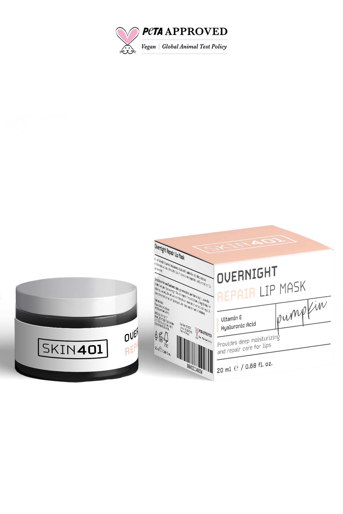 ماسک مراقبت از لب شب 20 میلی لیتر مناسب برای ترمیم و آبرسانی لب ها Skin401