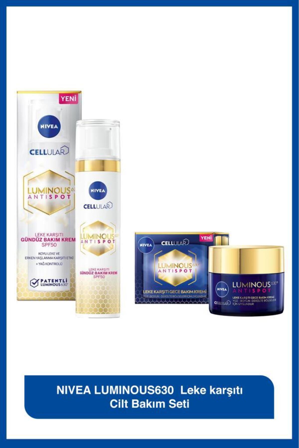 NIVEA مجموعه سرم ضد لکه Nivea Luminous630 + کرم روز ضد لکه