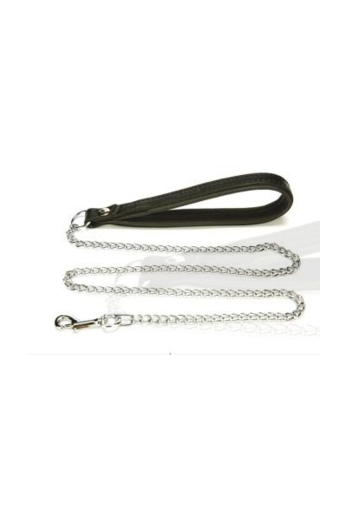 بند گرداندن سگ چرمی و زنجیردار داگی Doggie، سری Comfort، متوسط، مشکی، ۲×۱۱۰ سانتی‌متر