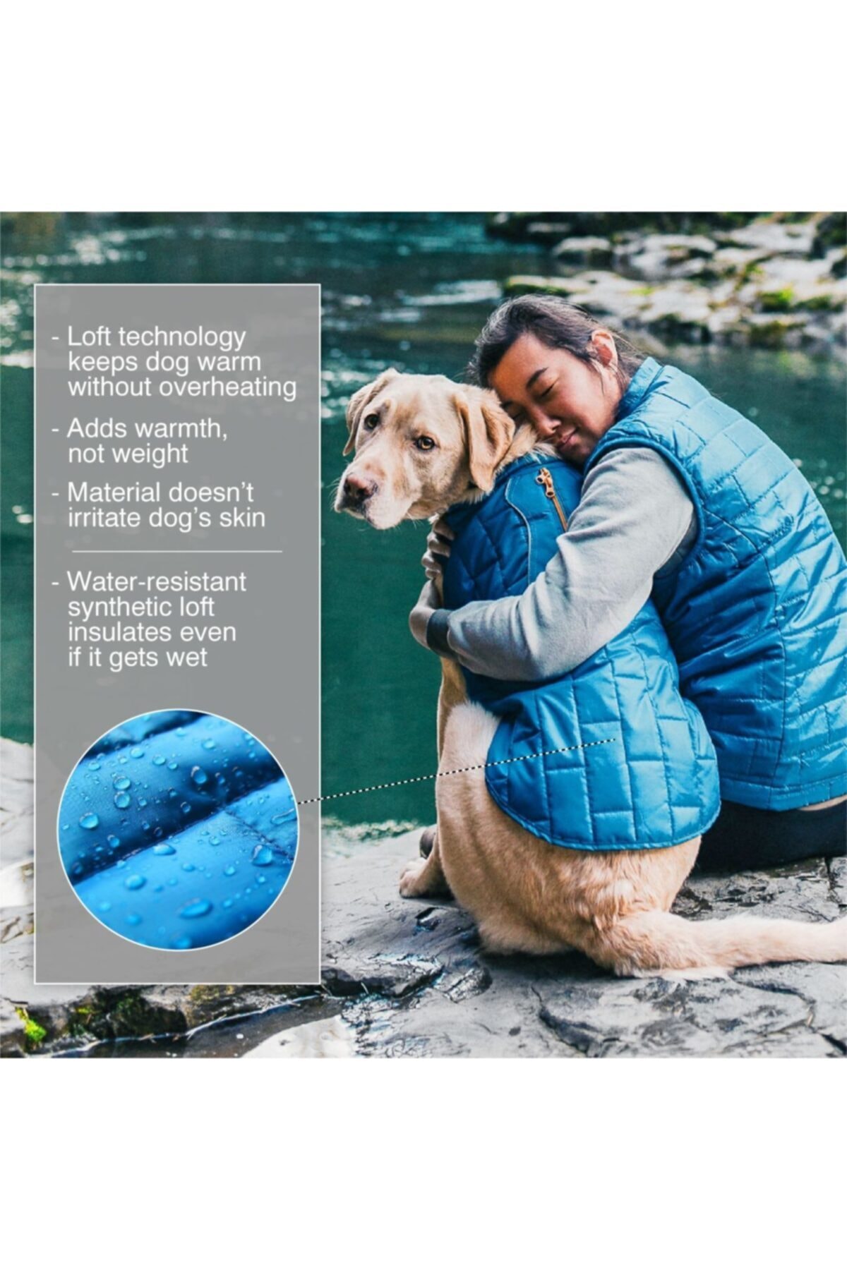 کت ضدآب سگ پت‌سیف PetSafe، Kurgo Loft، آبی، مدل K01862