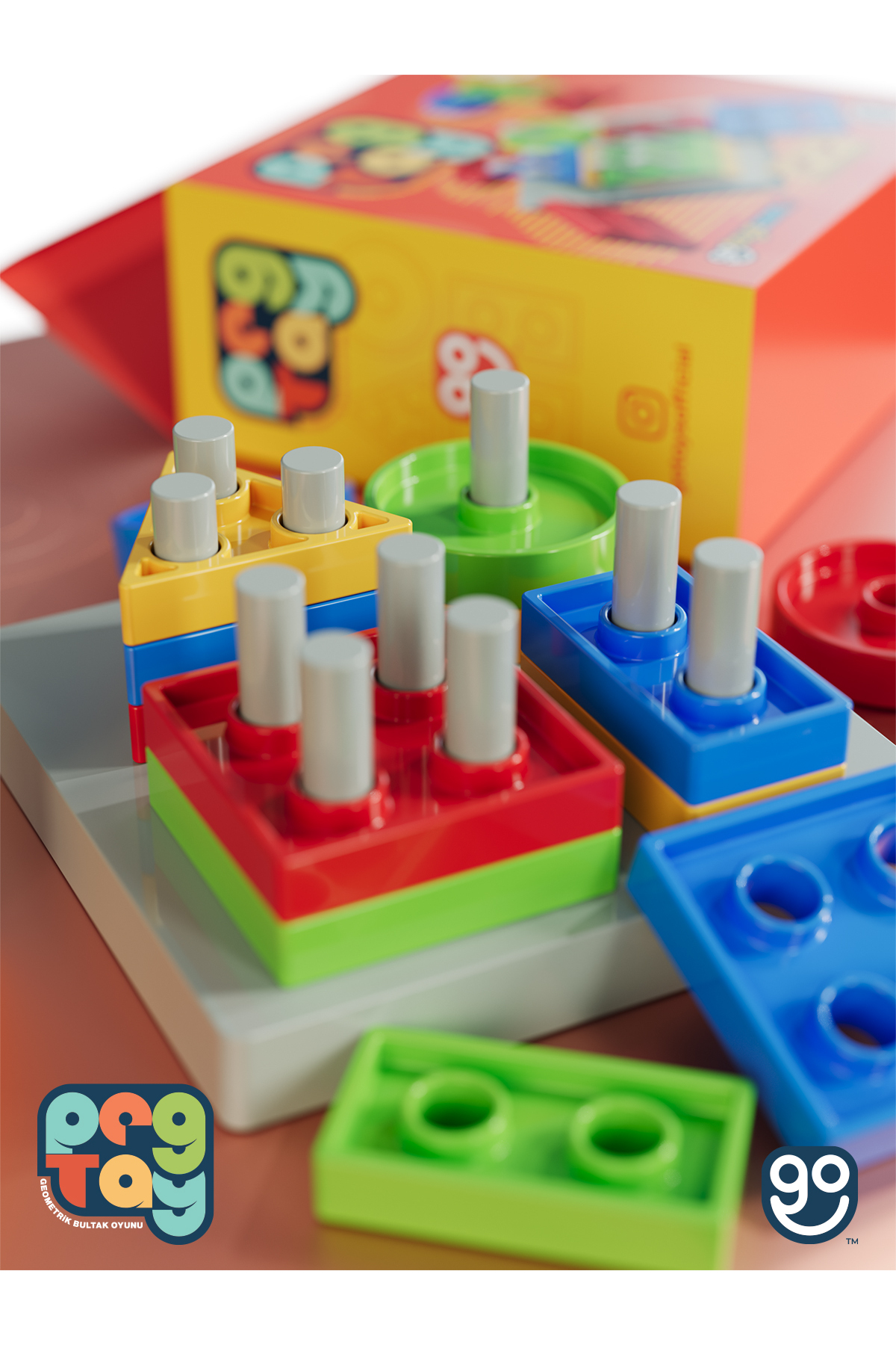 اسباب بازی آموزشی TAG PAG BULTIK شکل هندسی اورجینال Go Toys