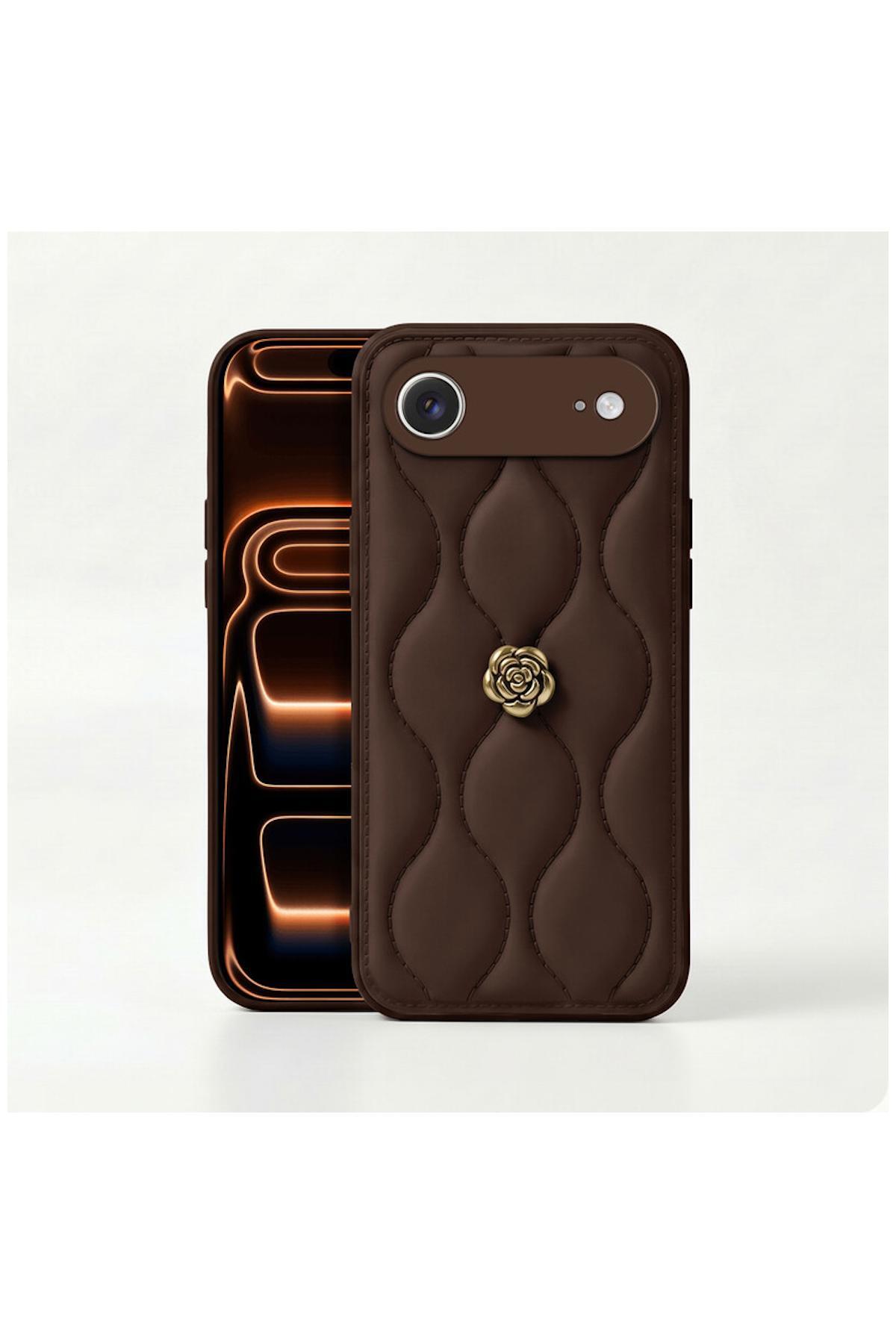 کاور و قاب چرمی CAMELLIA APPLE IPHONE 17 AIR COMPATIBLE CASE BROWN اورجینال Zebana