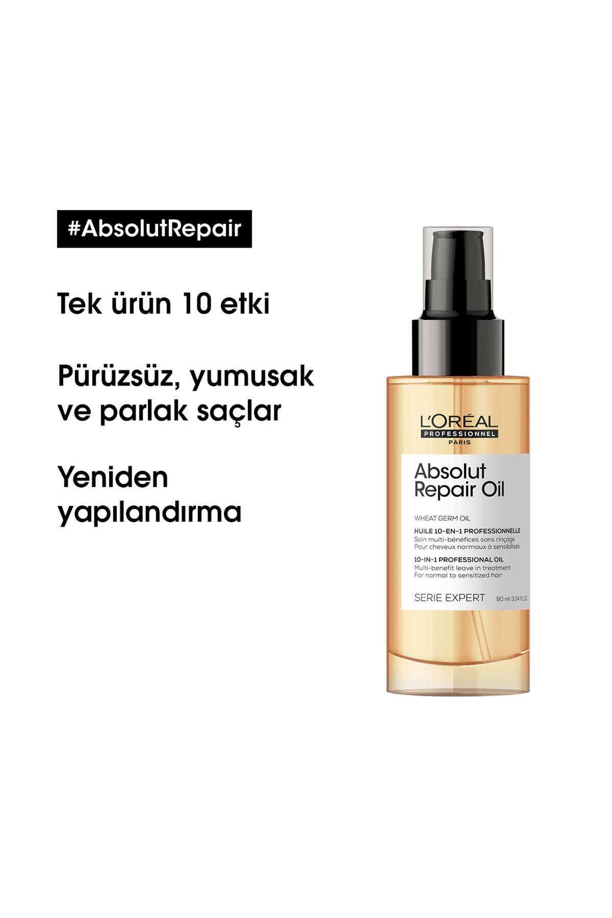 سرم و روغن مو مردانه زنانه تعمیر ABSOLUT 10 در 1 مراقبت از 90 میل L'OREAL PROFESSIONAL ETY CARE OIL L'oreal Professionnel
