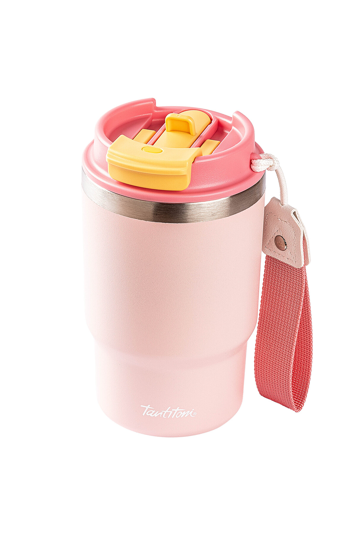 فلاسک 050 01 PINK 2 IN 1 THERMOS لیوان با درب 480ML اورجینال Tantitoni