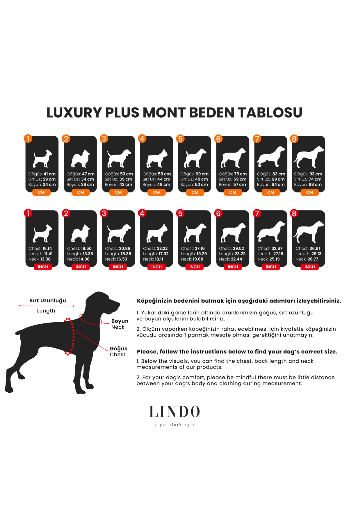 لباس سگ لیندوداگز Lindodogs سری Luxury Plus سرمه‌ای مدل LXRPLS01