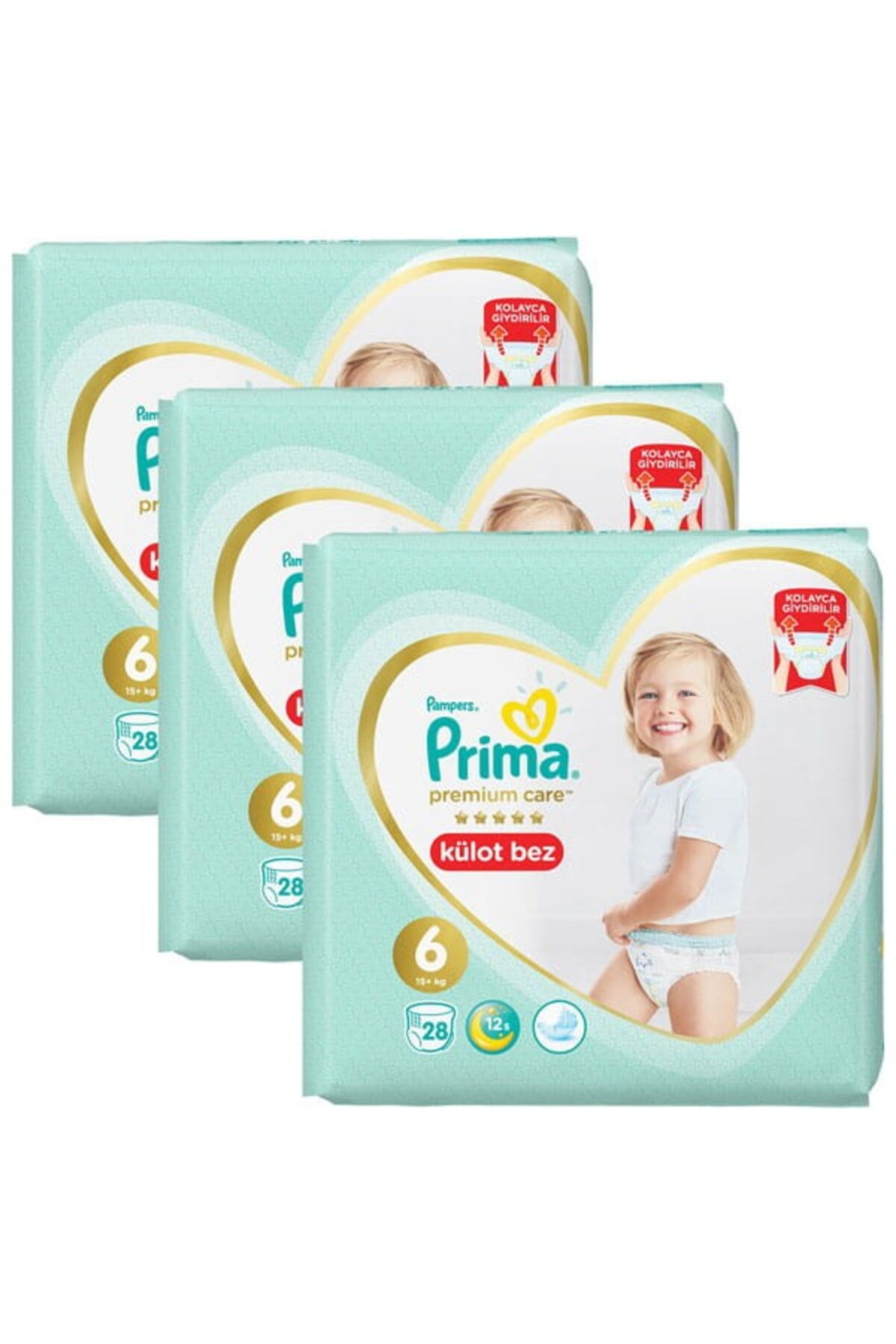 پوشک بچه PANTY BABY CARE SIZE 6 28 L X 3 PIECE اورجینال Prima