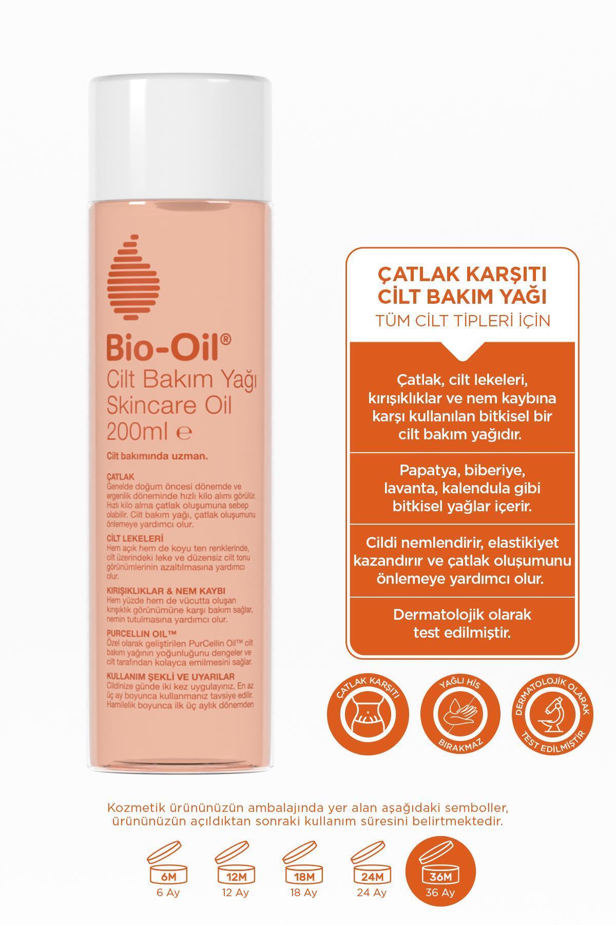 کرم ترک پوستی ضد قطره و مرطوب کننده پوست 200 میل مجموعه هدیه کیف مراقبت از Bio-Oil