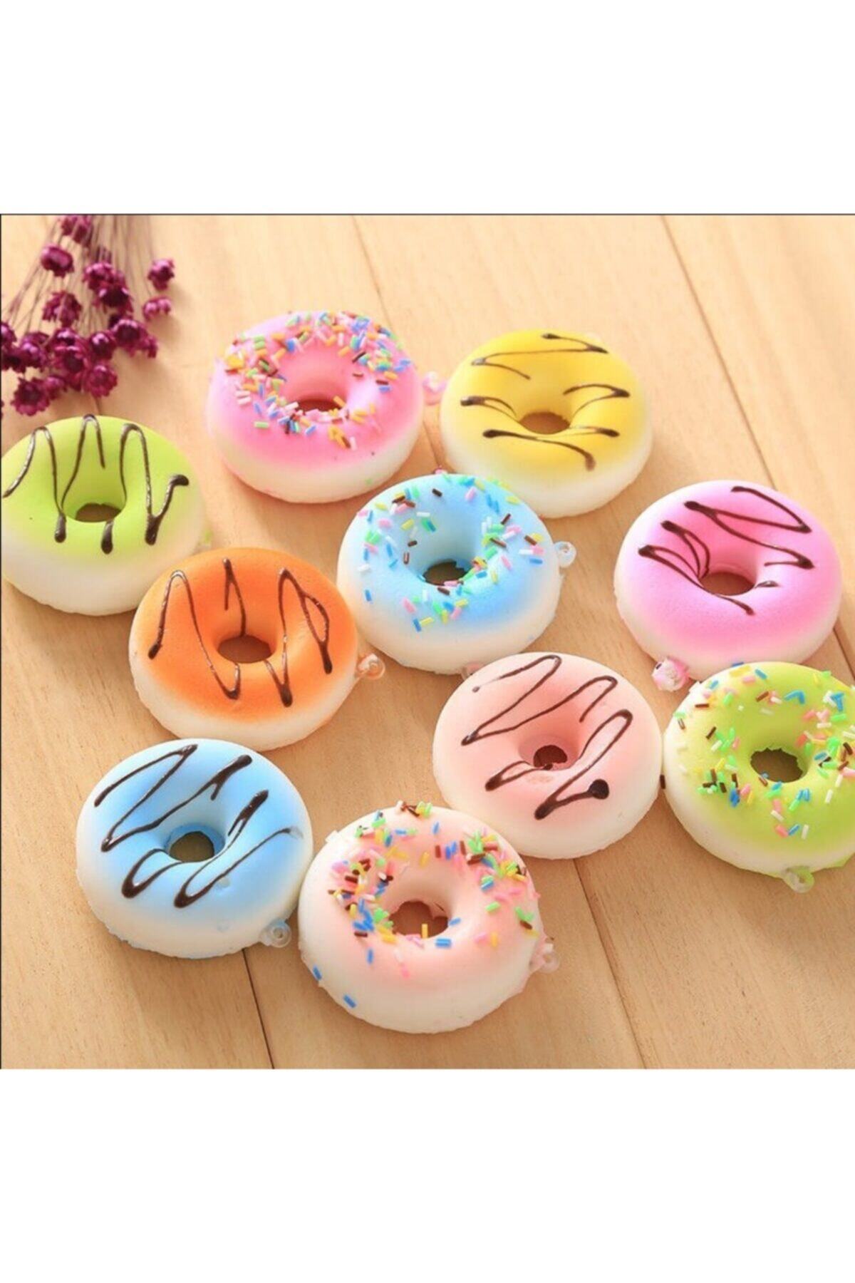 جلیقه کلید سوکوشی اسباب بازی با جاکلیدی دونات معطر Squishy