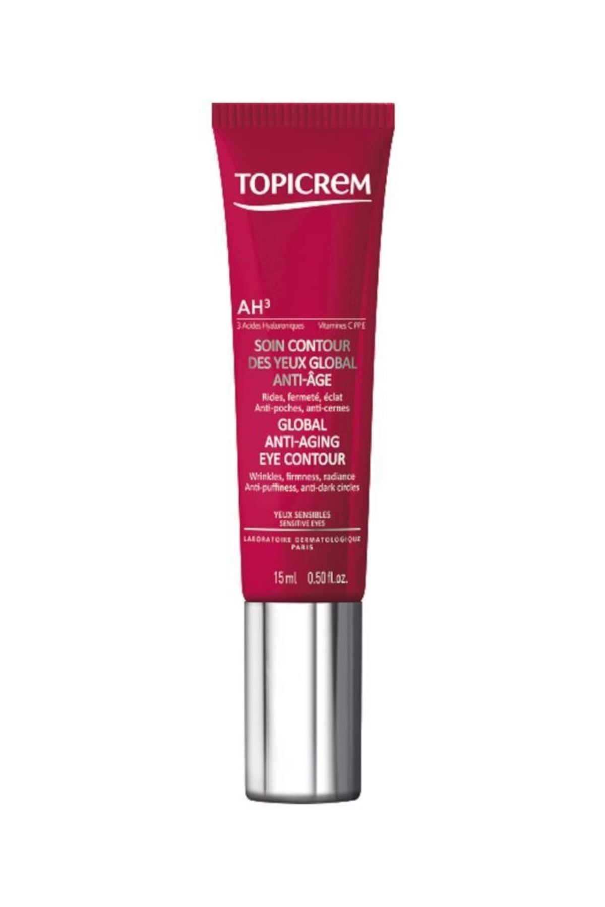 کرم دور چشم AH3 GLOBAL ANTI AGING EYE CONTOUR 15 ML اورجینال Topicrem