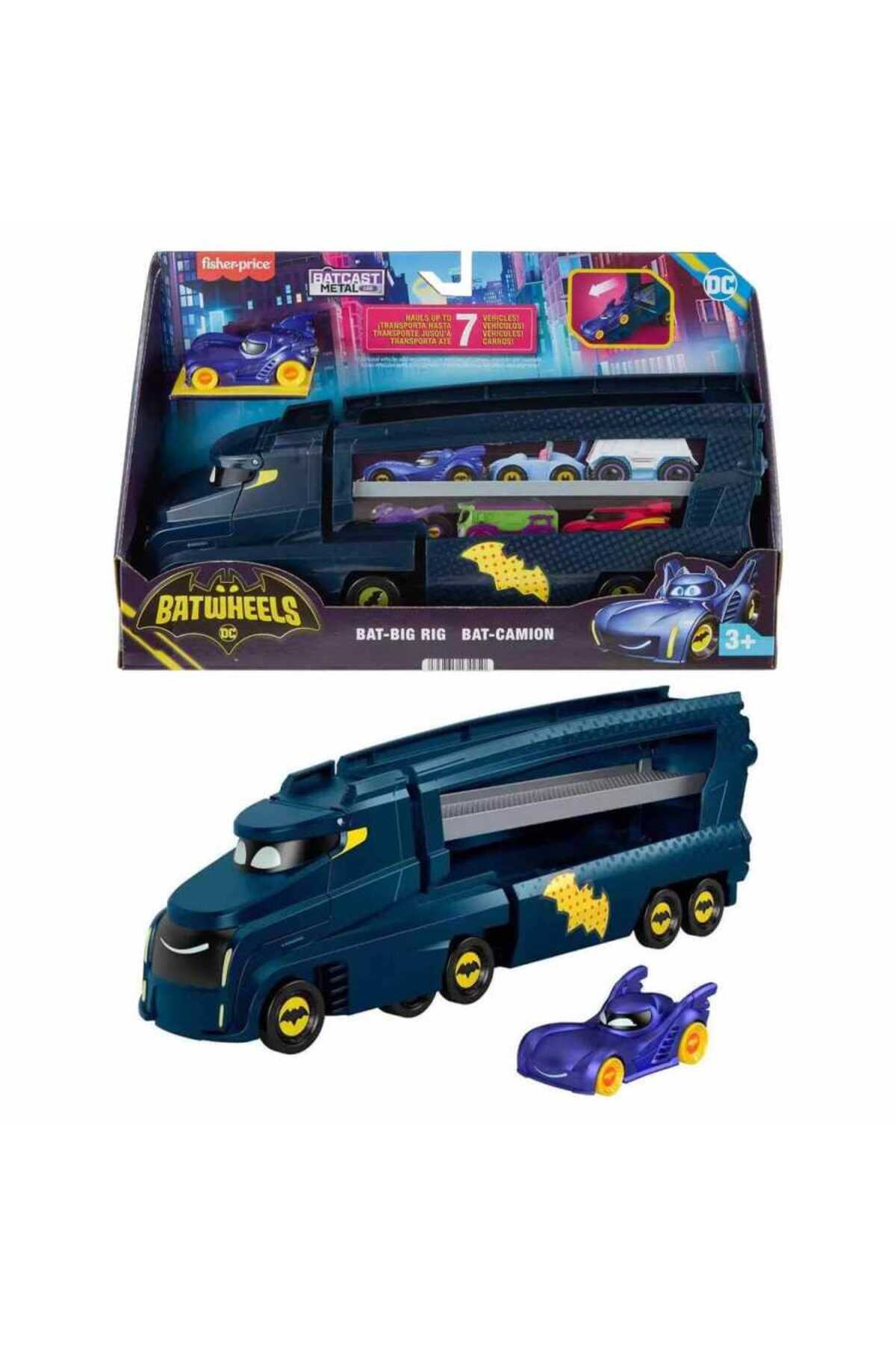 ماشین اسباب بازی FISHER PRICE BATWHEELS BIG TRUCK 34 CM HMX07 Fisher Price