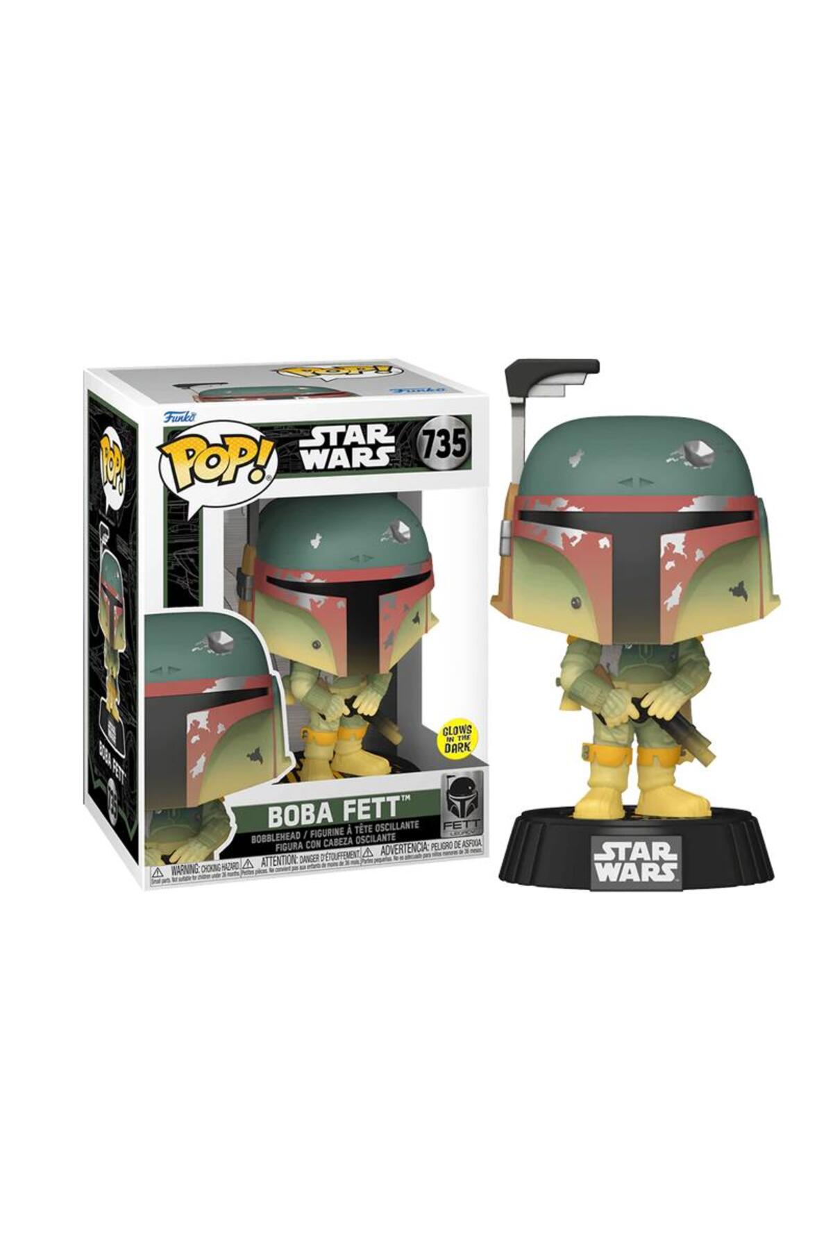 فیگور دیزنی پاپ شب رنگ STAR WARS FETT LEGACY BOBA 735 اصل Funko