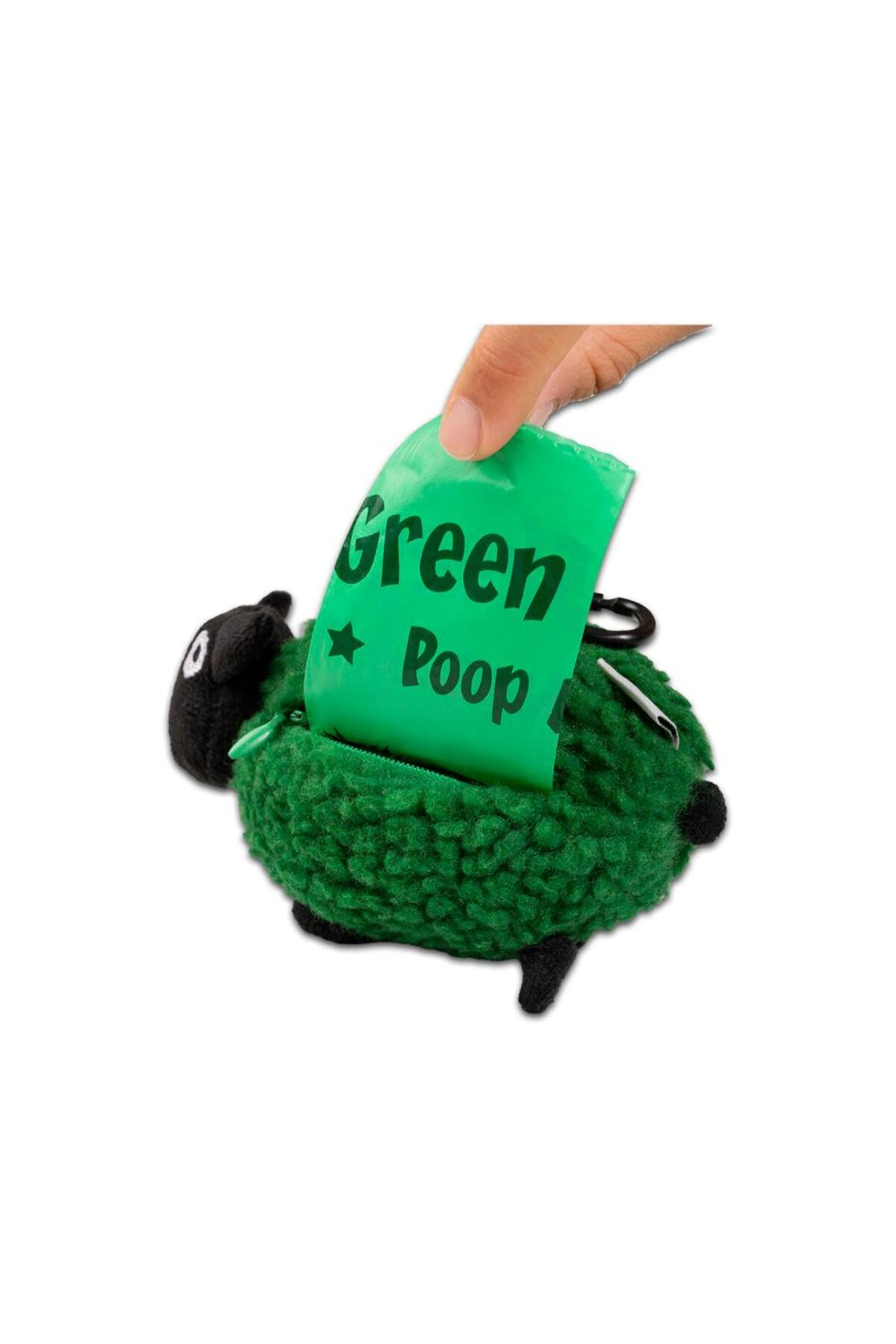 کیف نگهدارنده کیسه جمع‌آوری فضولات سگ Green Sheep همراه ۱۵ کیسه طرح‌دار