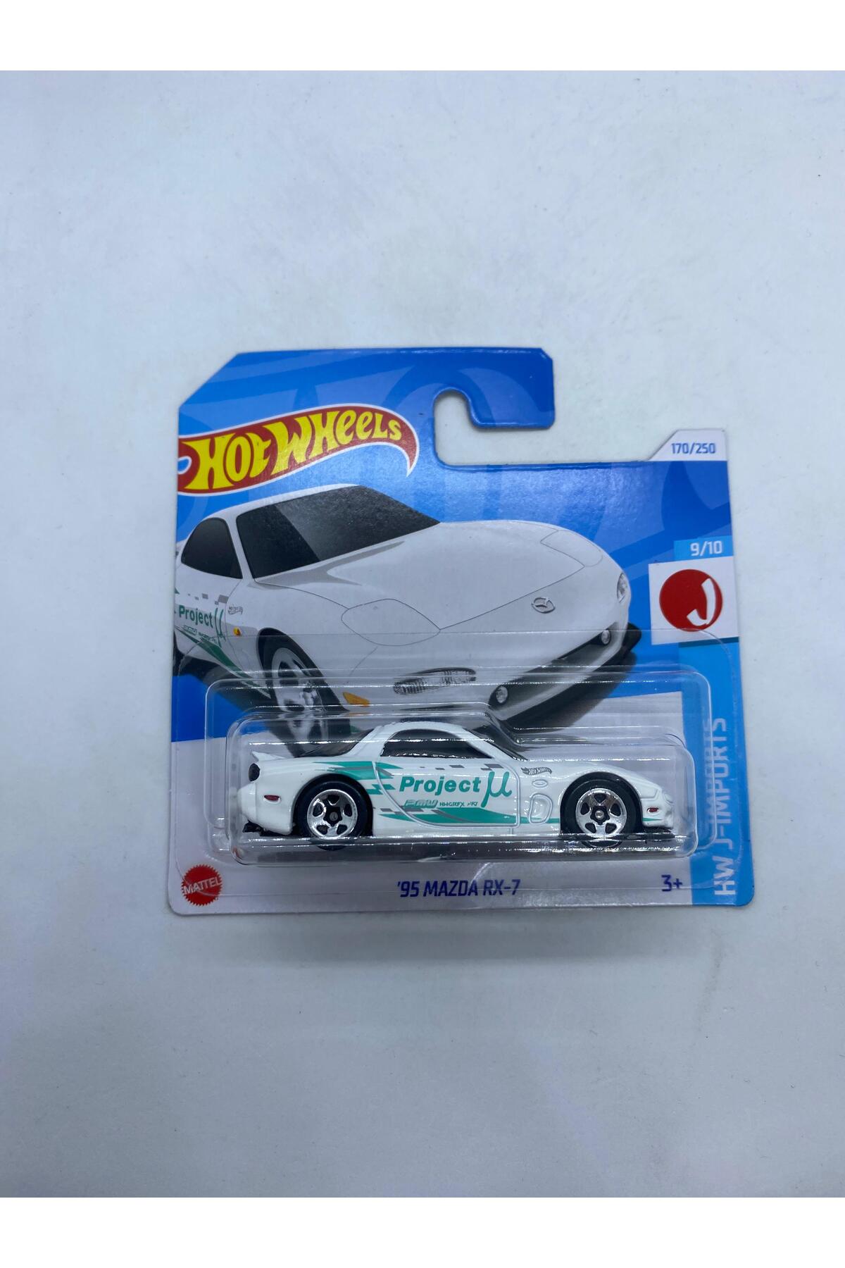 ماشین اسباب بازی 95 مزدا RX 7 سفید هات ویلز اورجینال HOT WHEELS