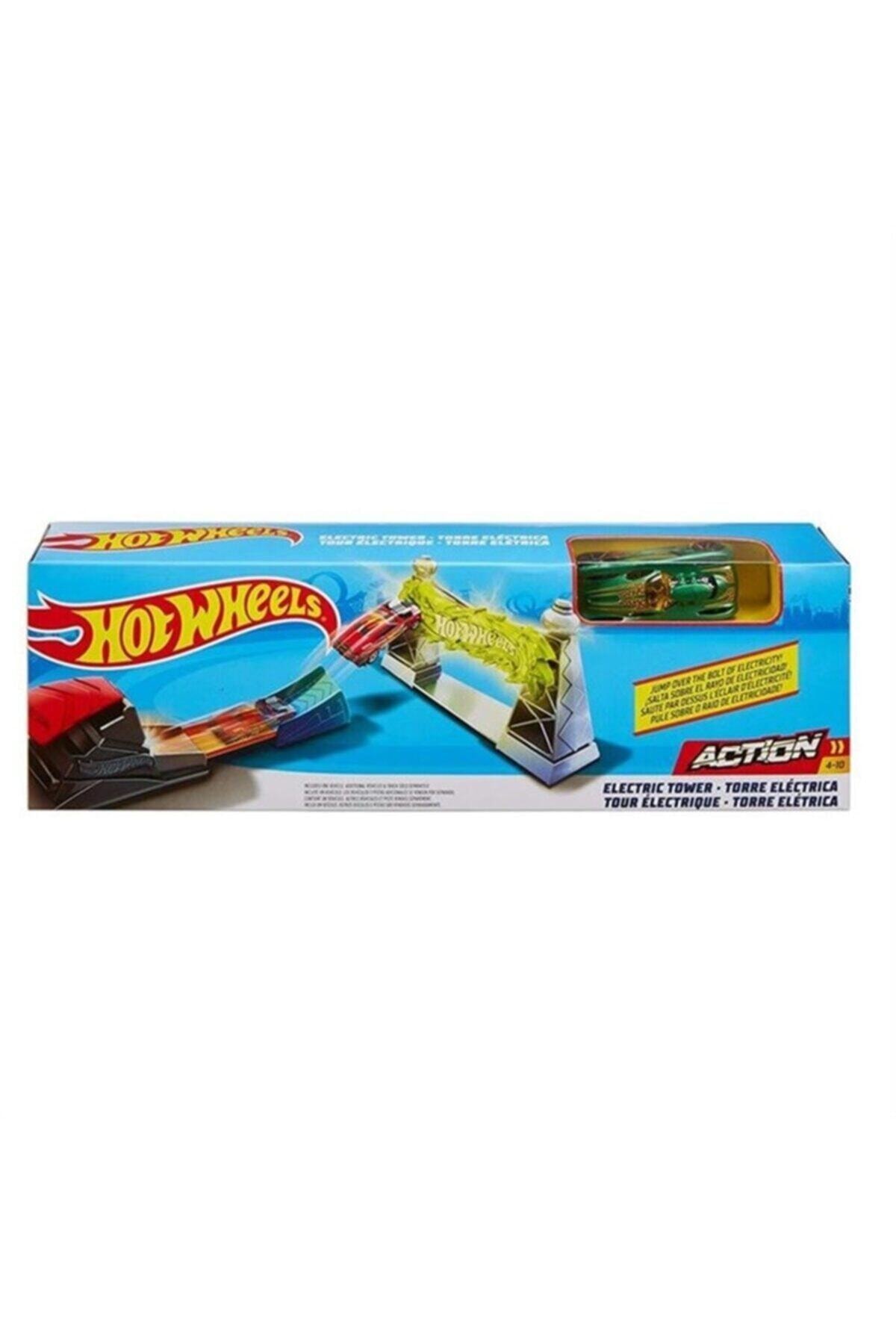ماشین اسباب بازی مجموعه STUNT JUMP RACING ست ORANGE RUNWAY با لانچر از ترکیه HOT WHEELS